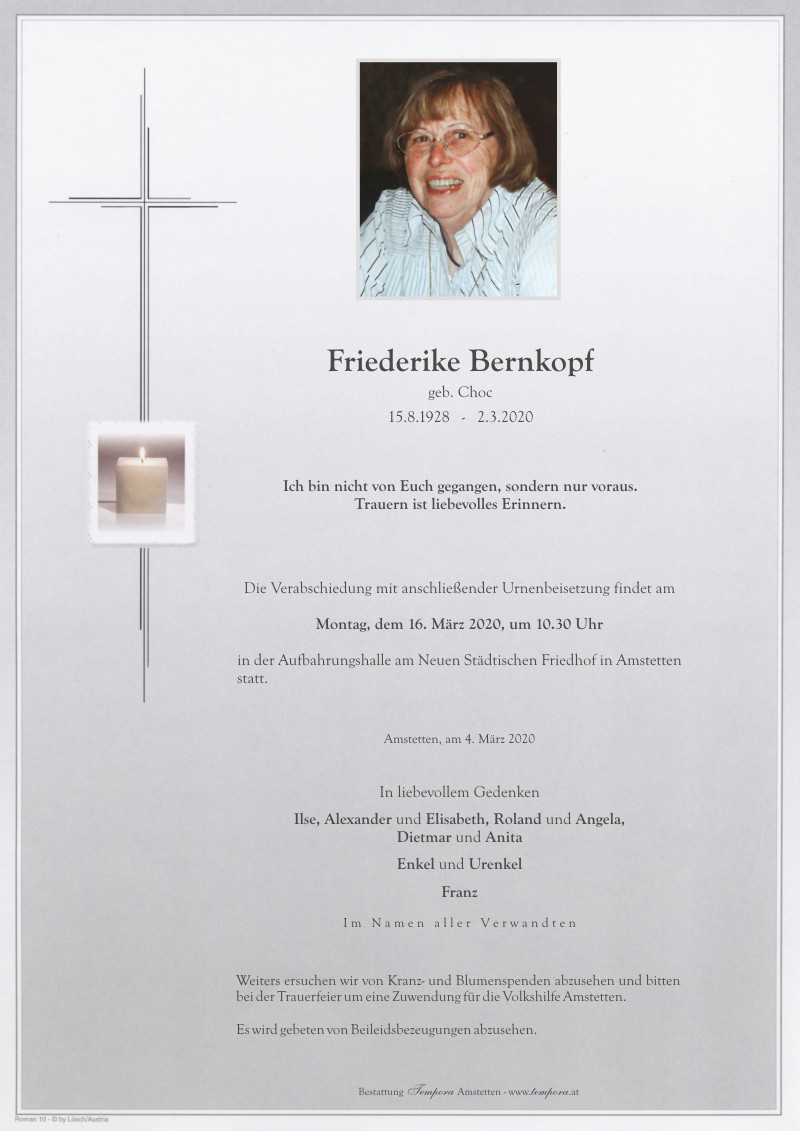 Parte Friederike Bernkopf