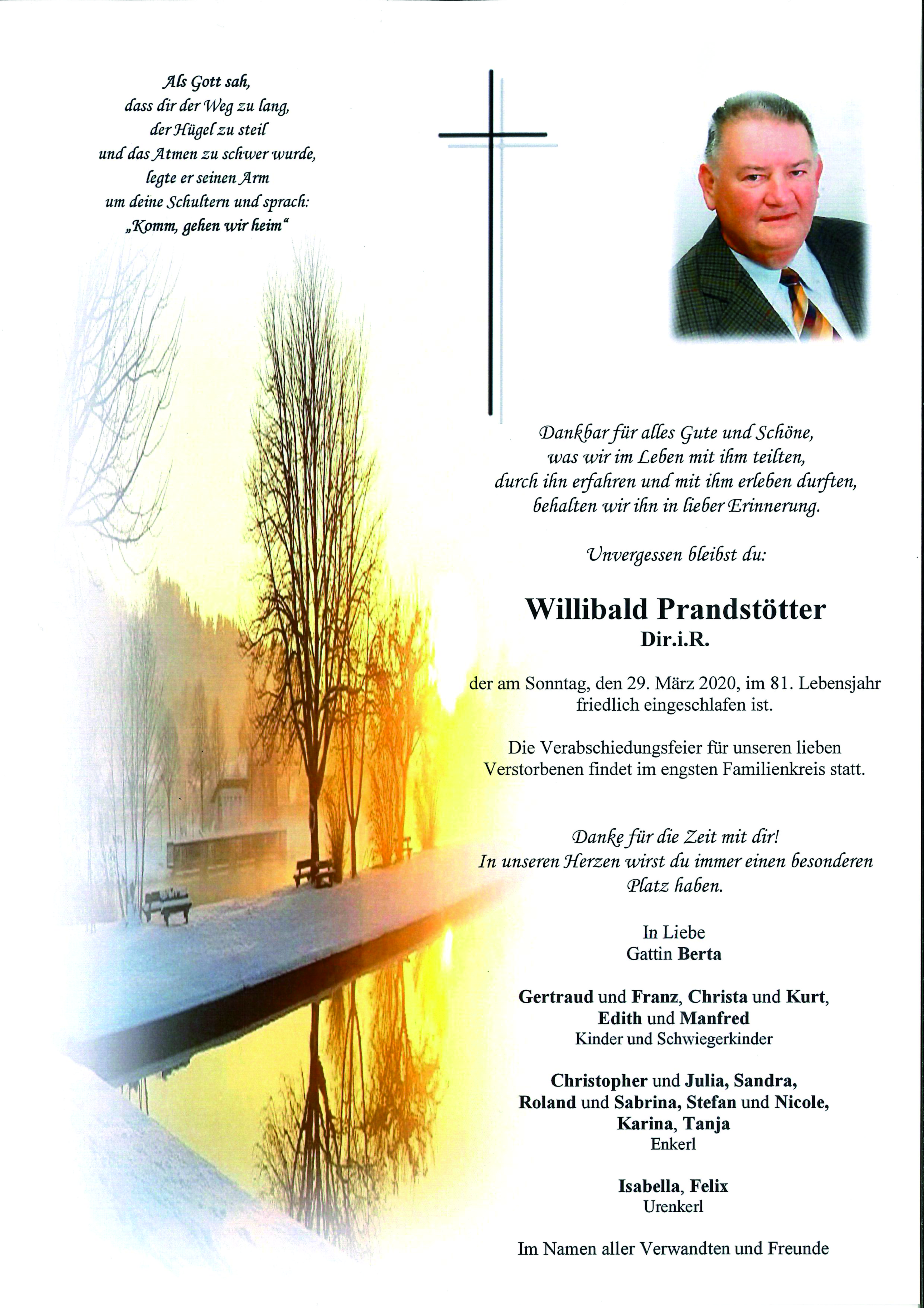 Parte Willibald Prandstötter Dir.i.R.