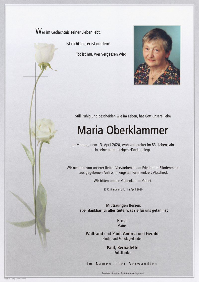 Parte Maria Oberklammer