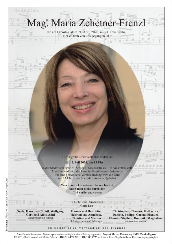 Parte Mag. Maria Zehetner-Frenzl