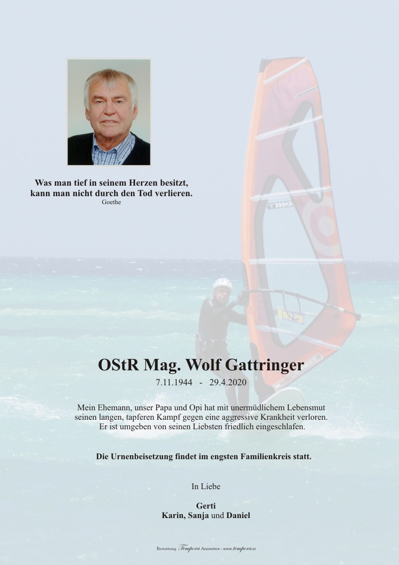 Parte OStR Mag. Wolf Gattringer