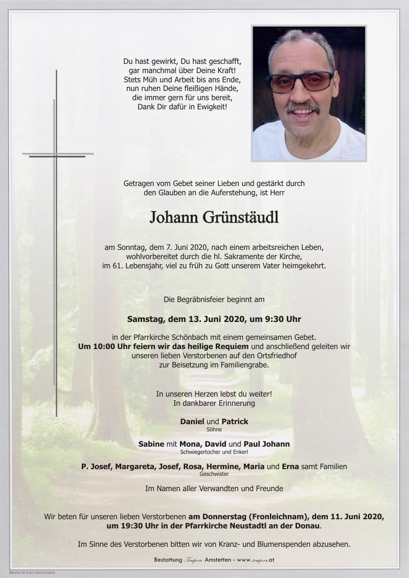Parte Johann Grünstäudl