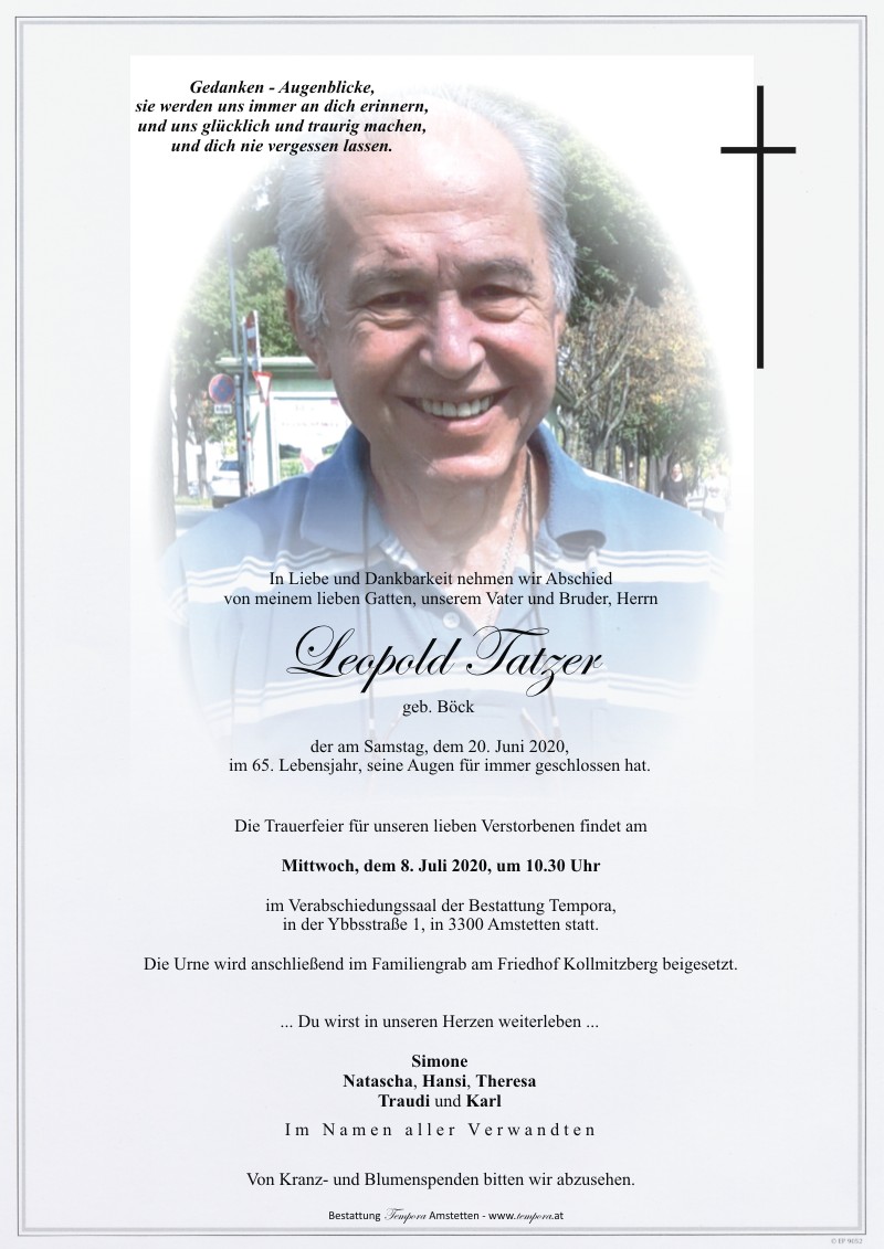 Parte Leopold Tatzer, geb. Böck