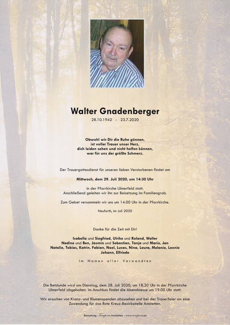 Parte Walter Gnadenberger