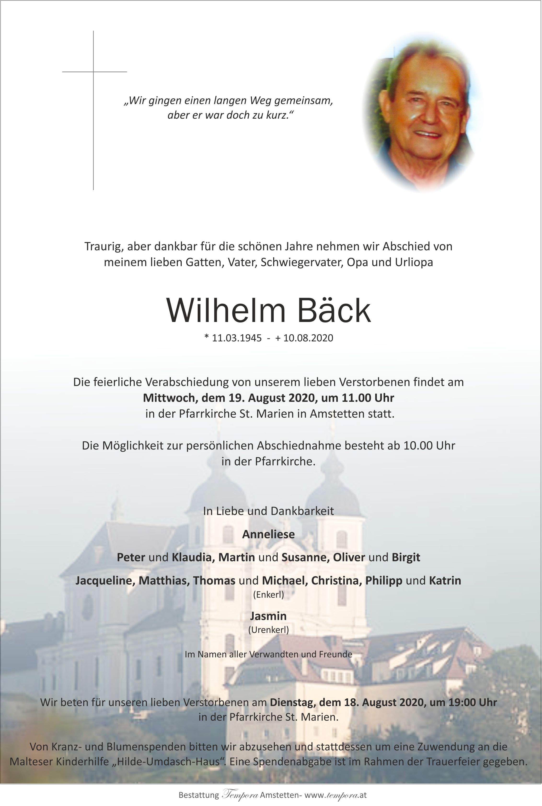 Parte Wilhelm Bäck