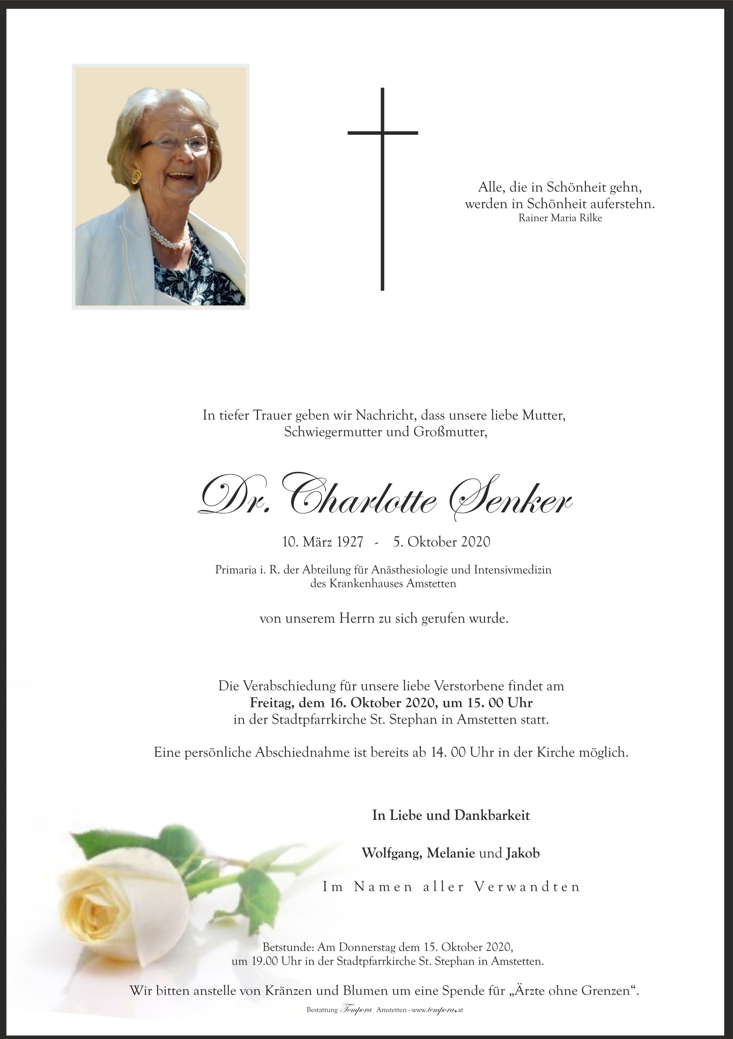 Parte Dr. Charlotte Senker