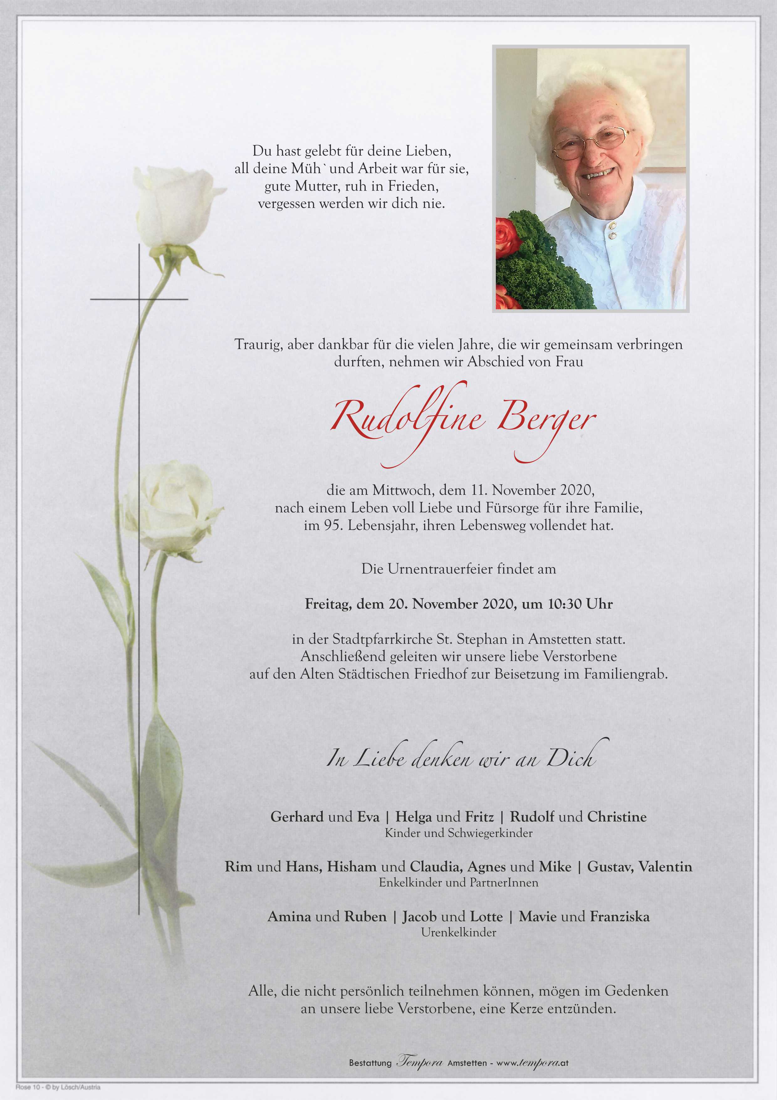 Parte Rudolfine Berger
