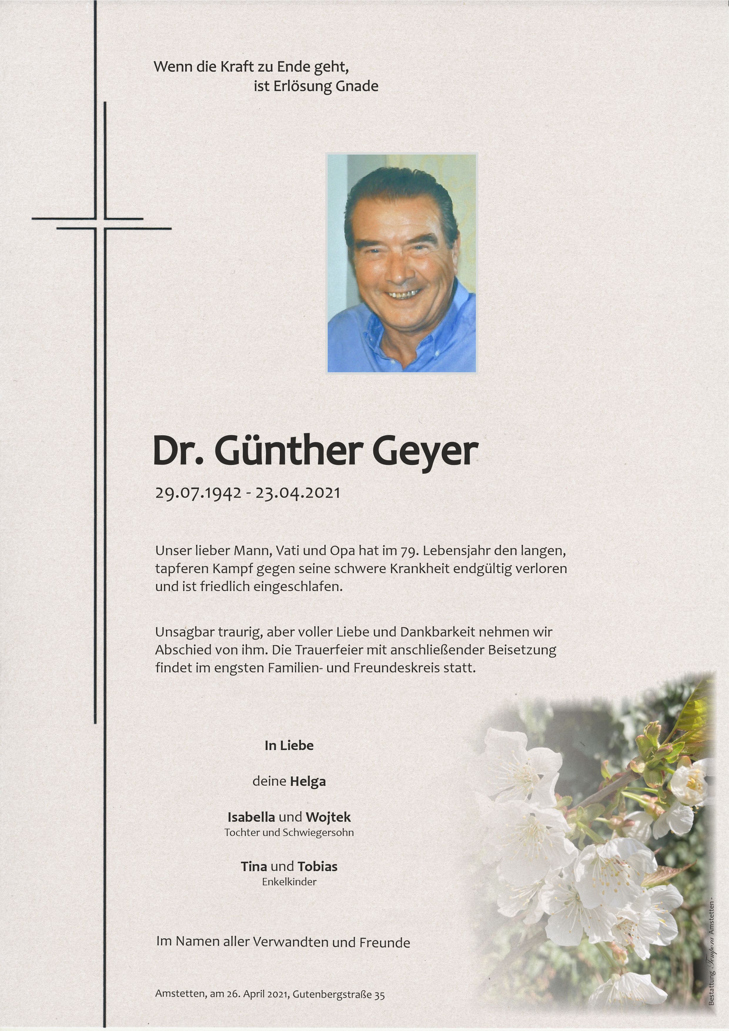 Parte Dr. Günther Geyer