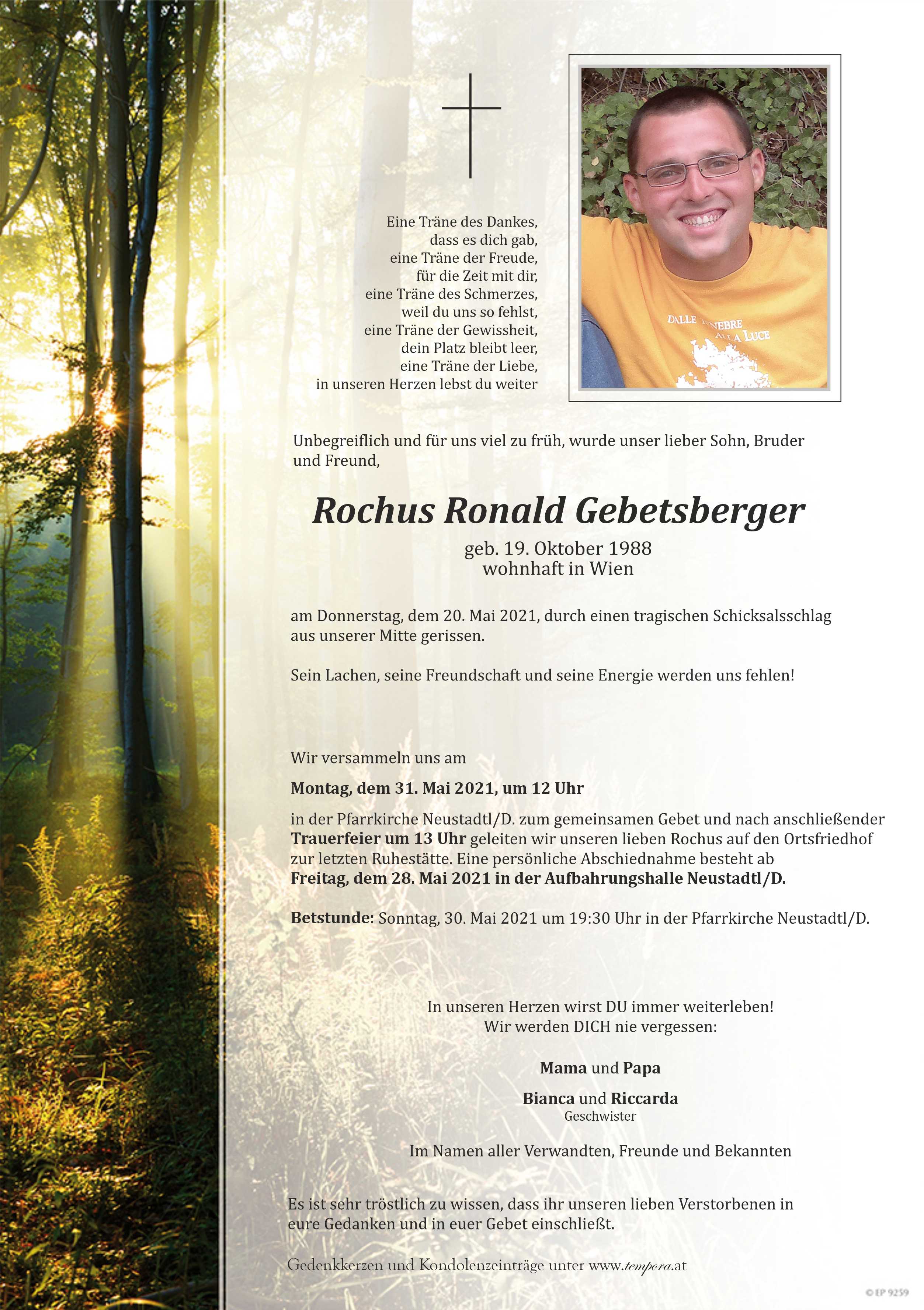 Parte Rochus Gebetsberger