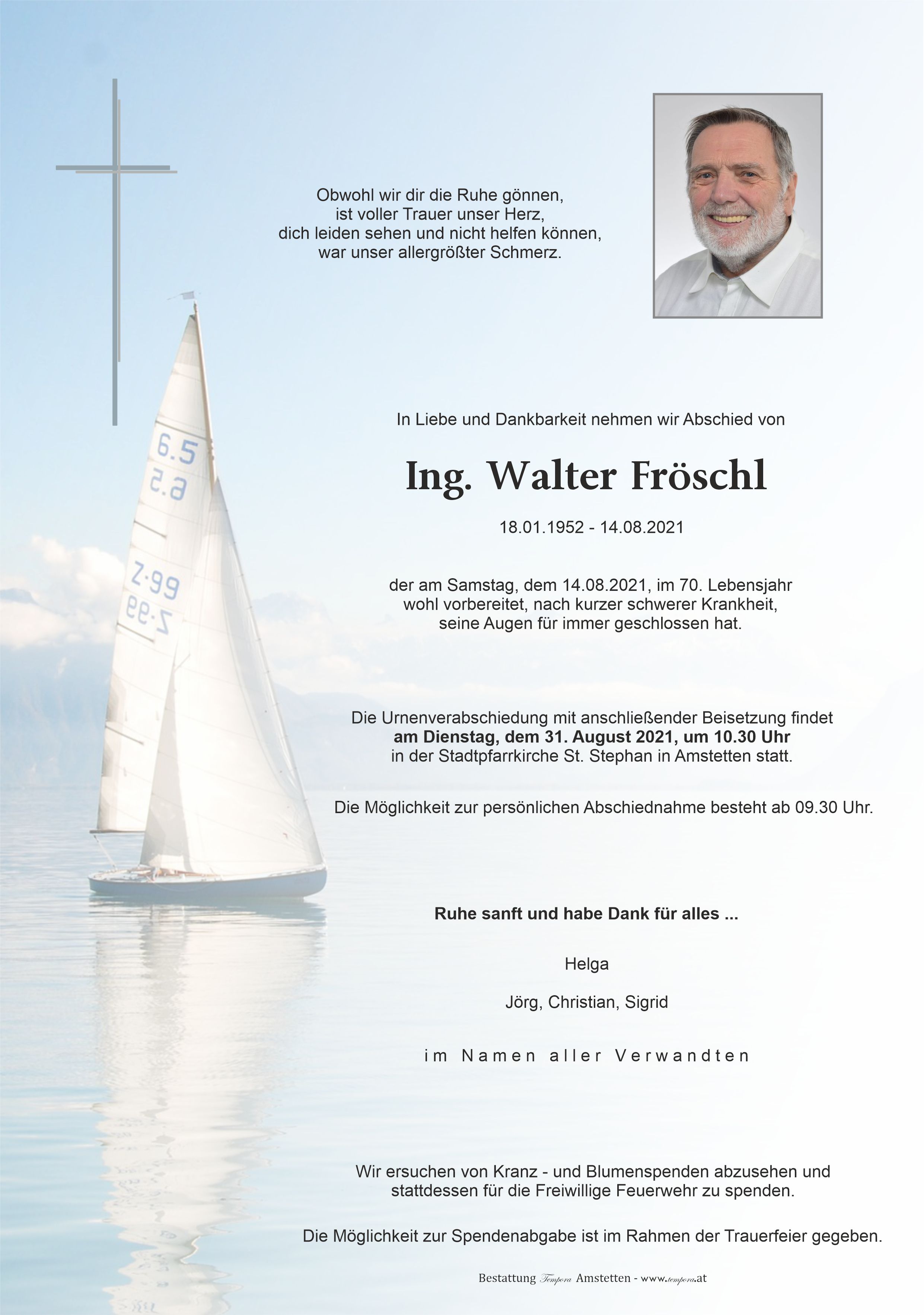 Parte Ing. Walter Fröschl