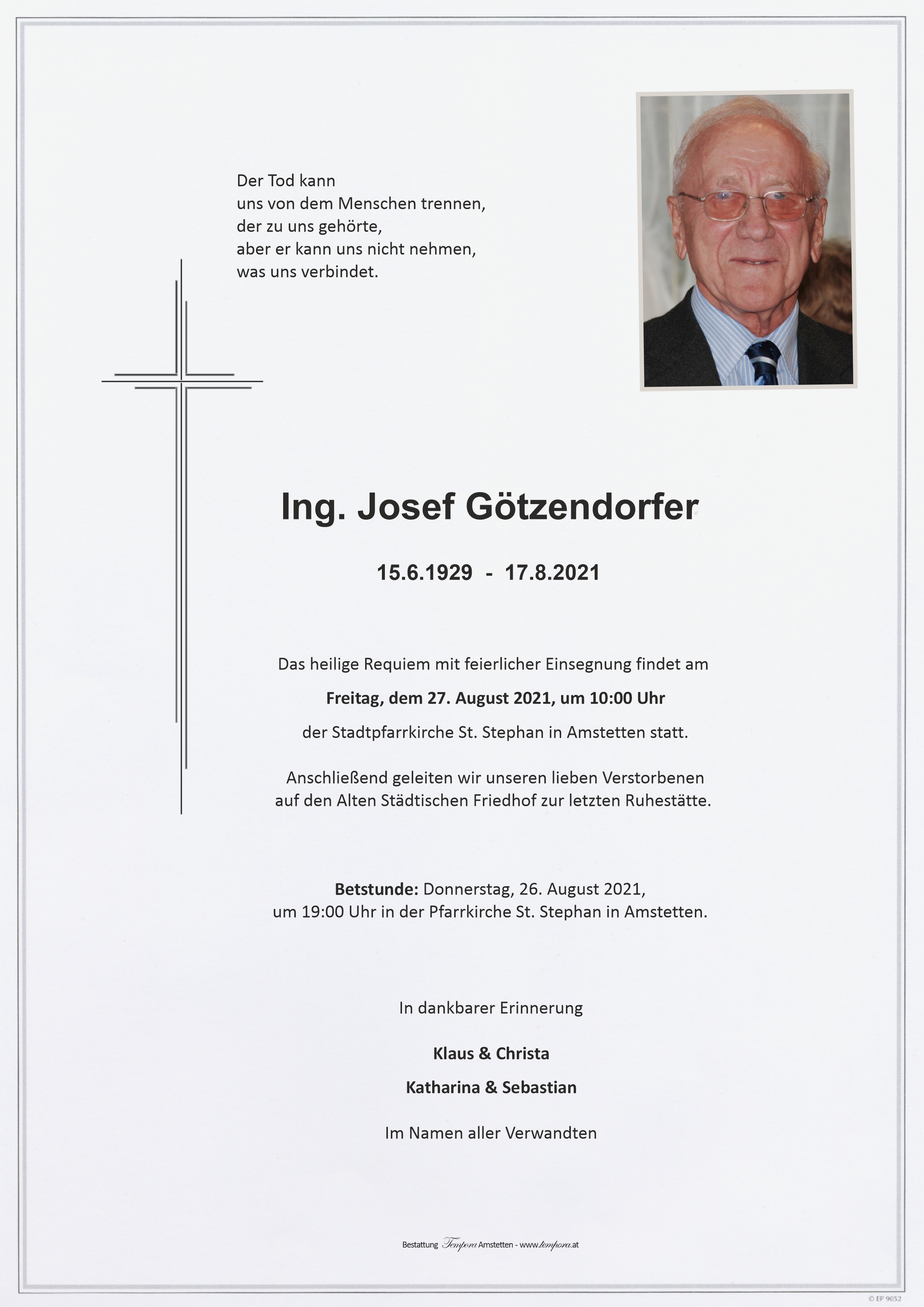 Parte Ing. Josef Götzendorfer