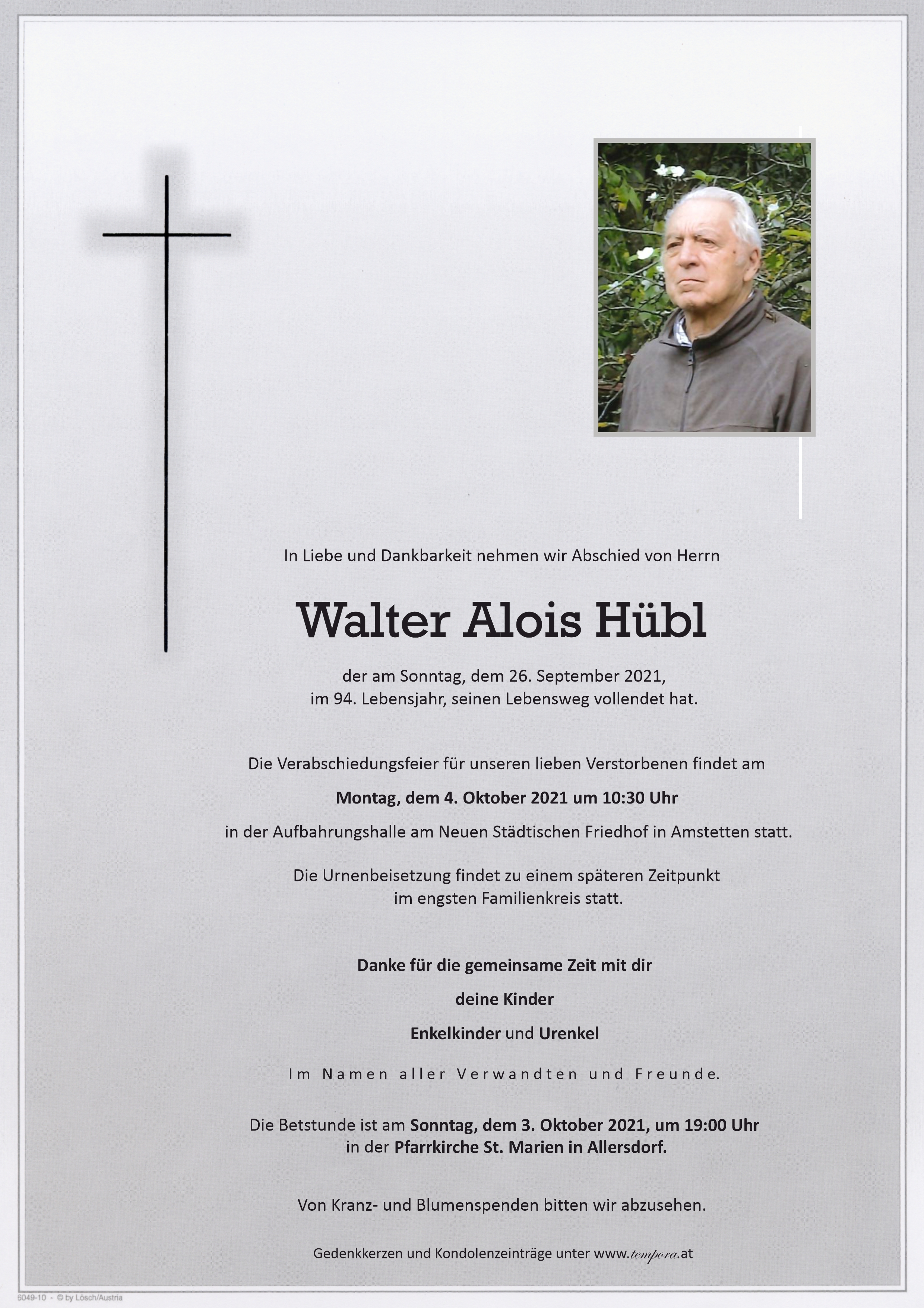 Parte Walter Alois Hübl