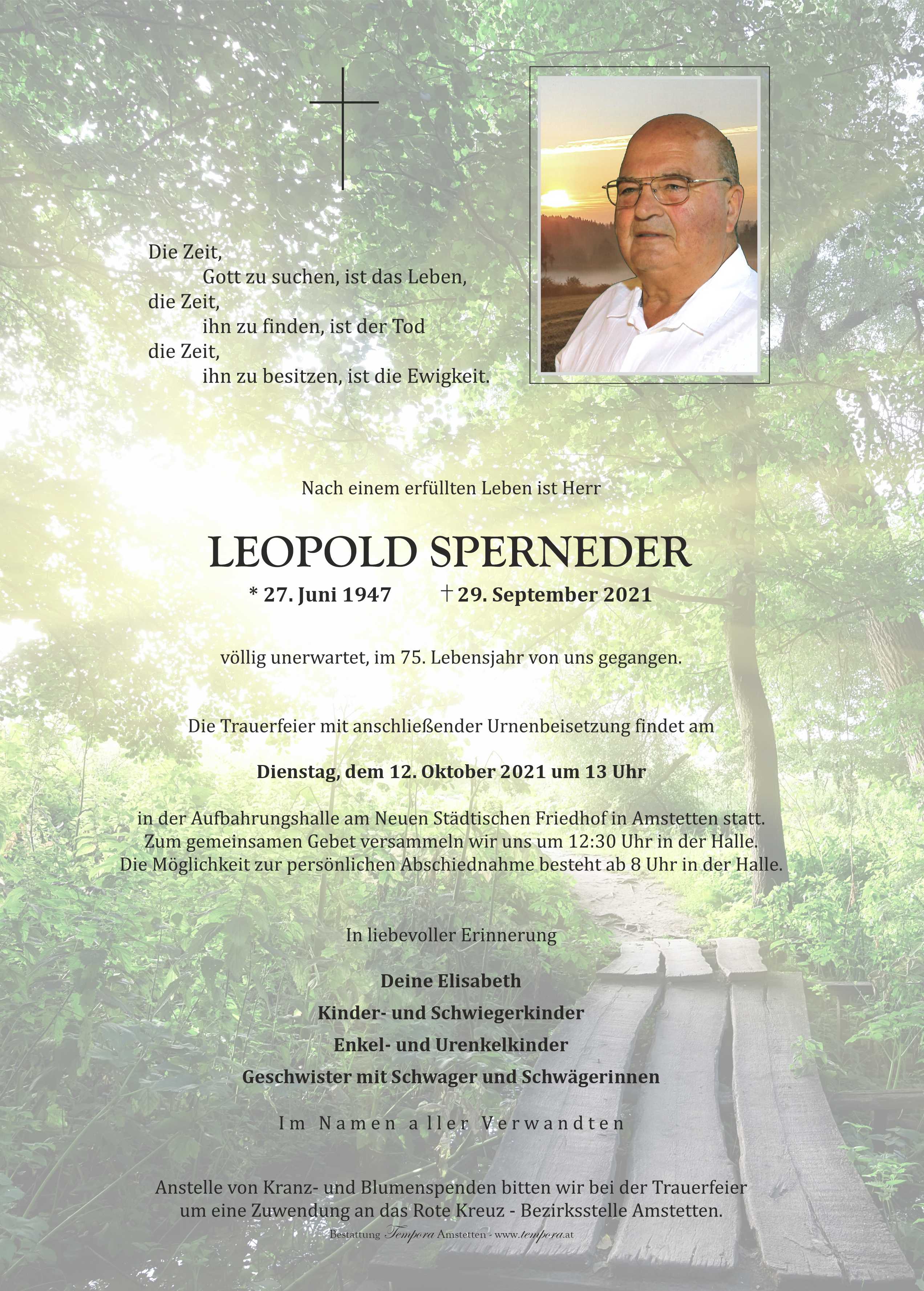 Parte Leopold Sperneder