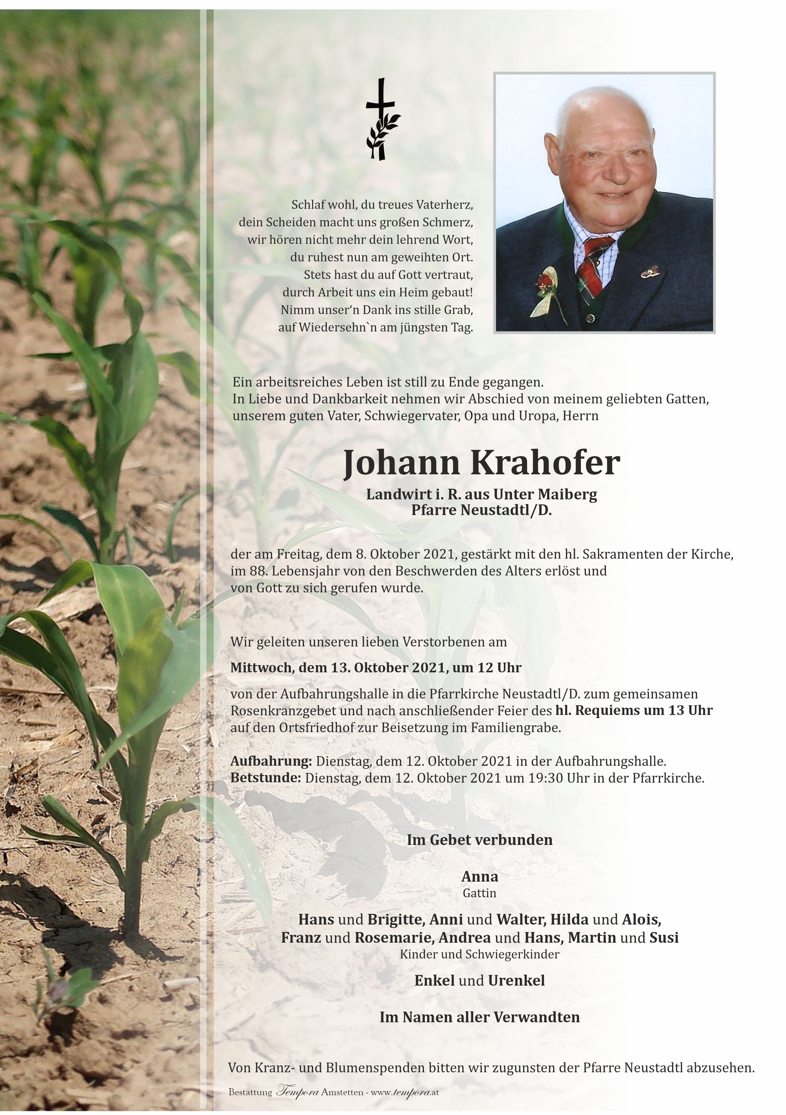 Parte Johann Krahofer