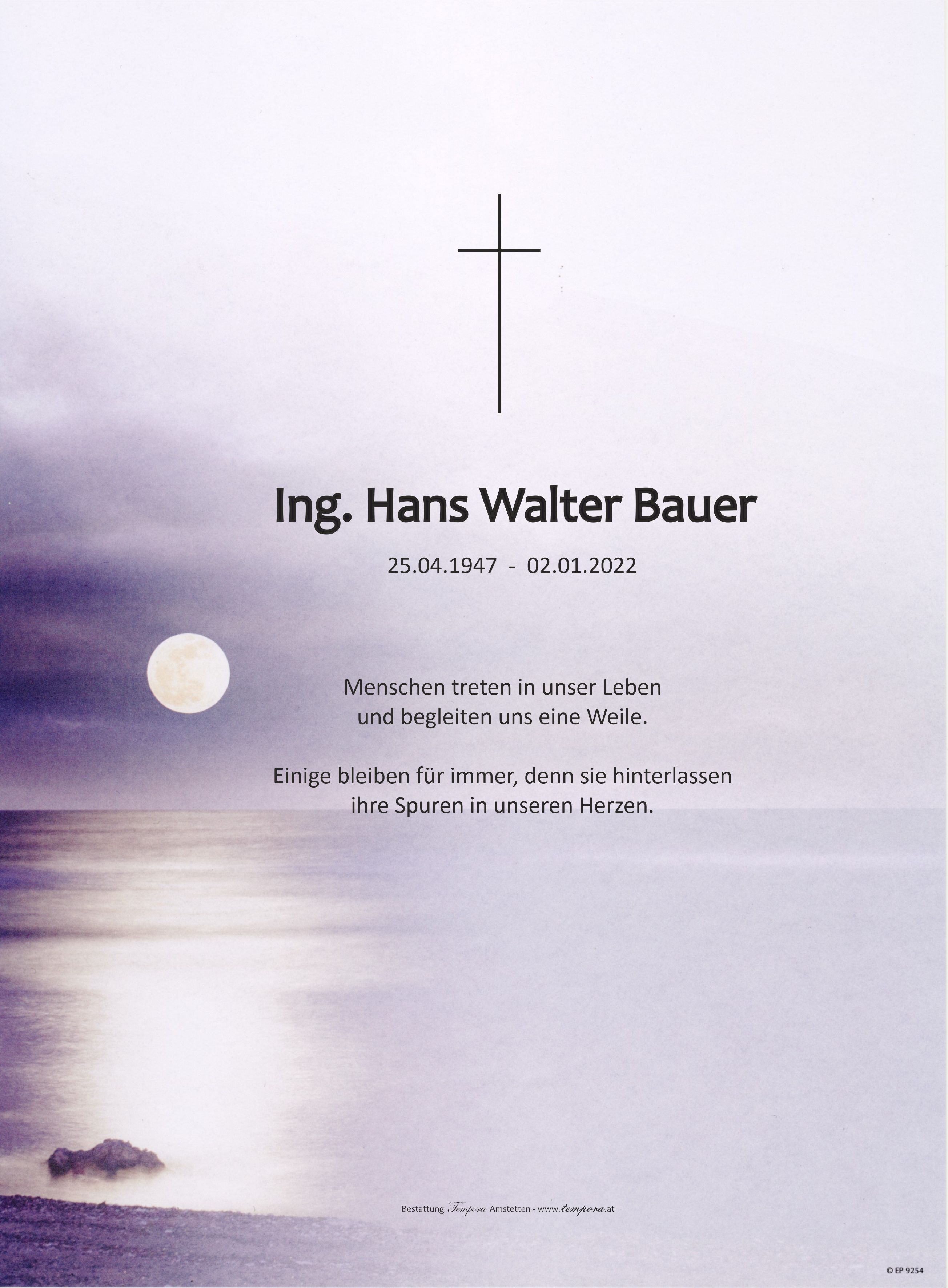 Parte Ing. Hans Walter Bauer