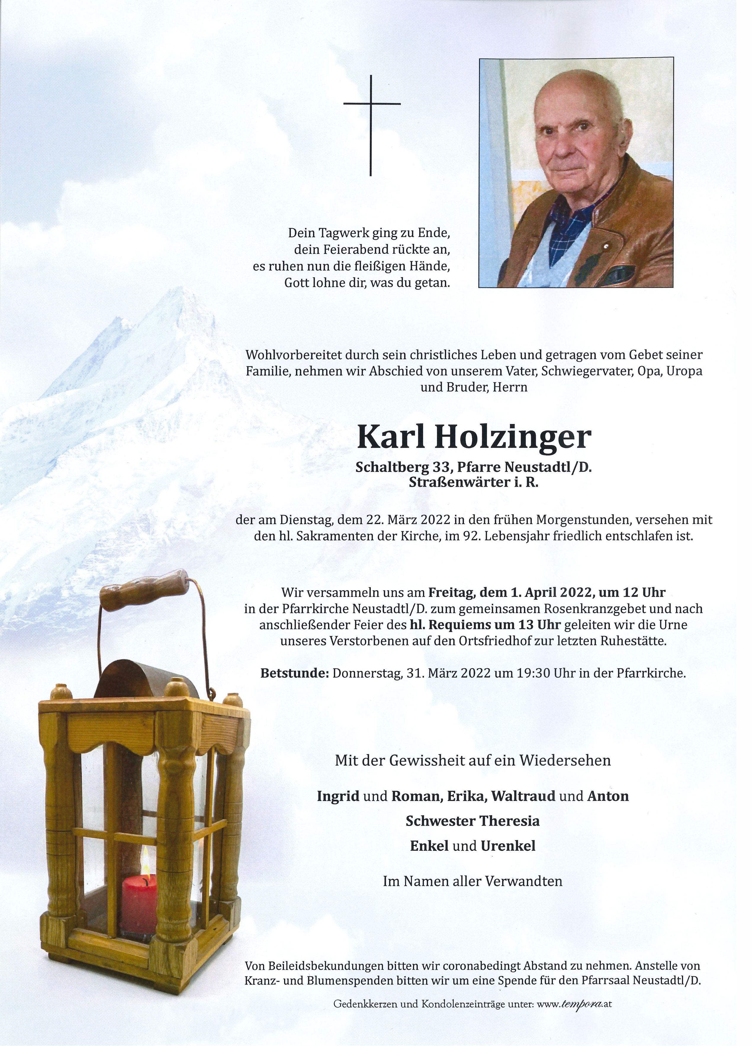 Parte Karl Holzinger