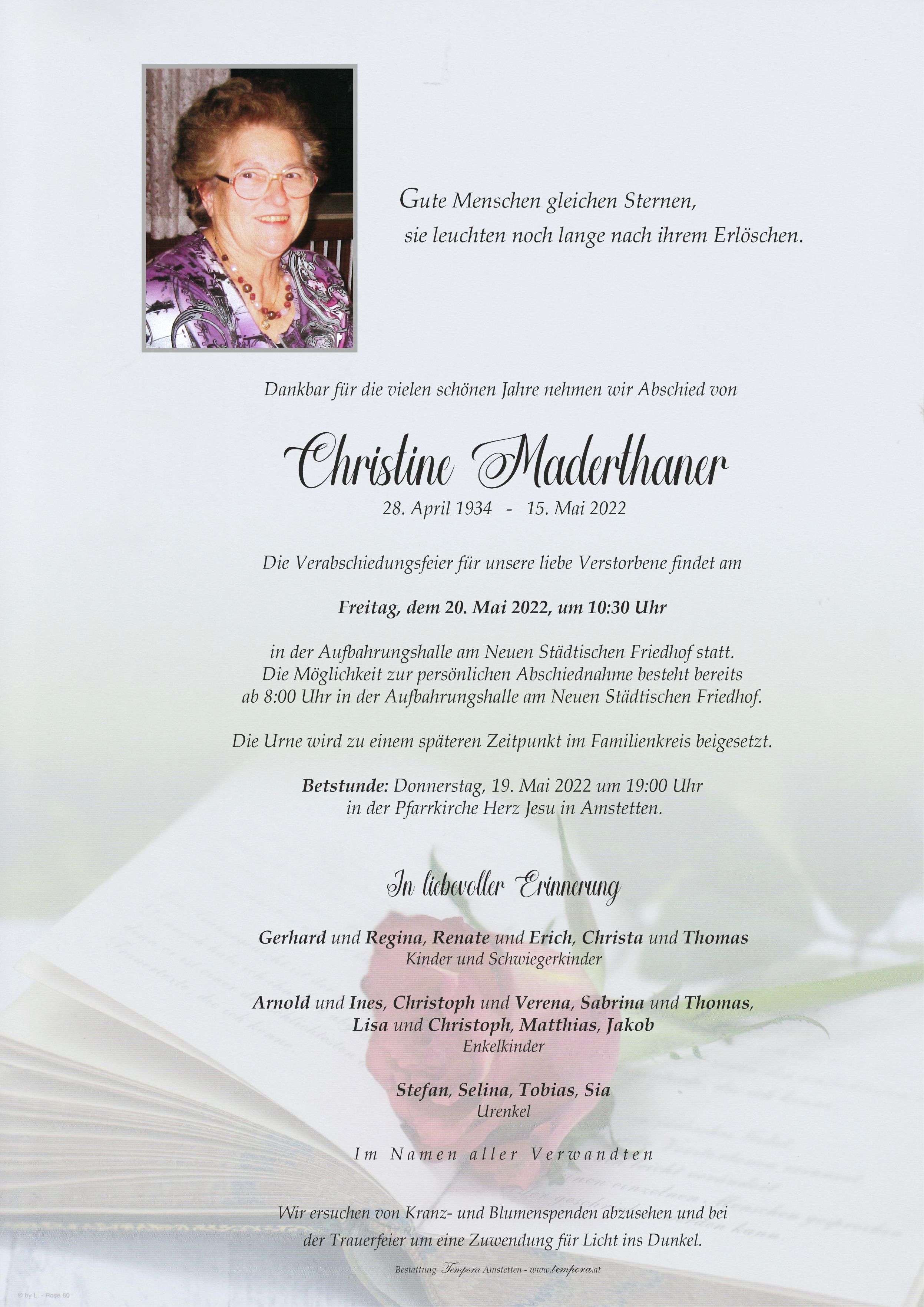 Parte Christine Maderthaner