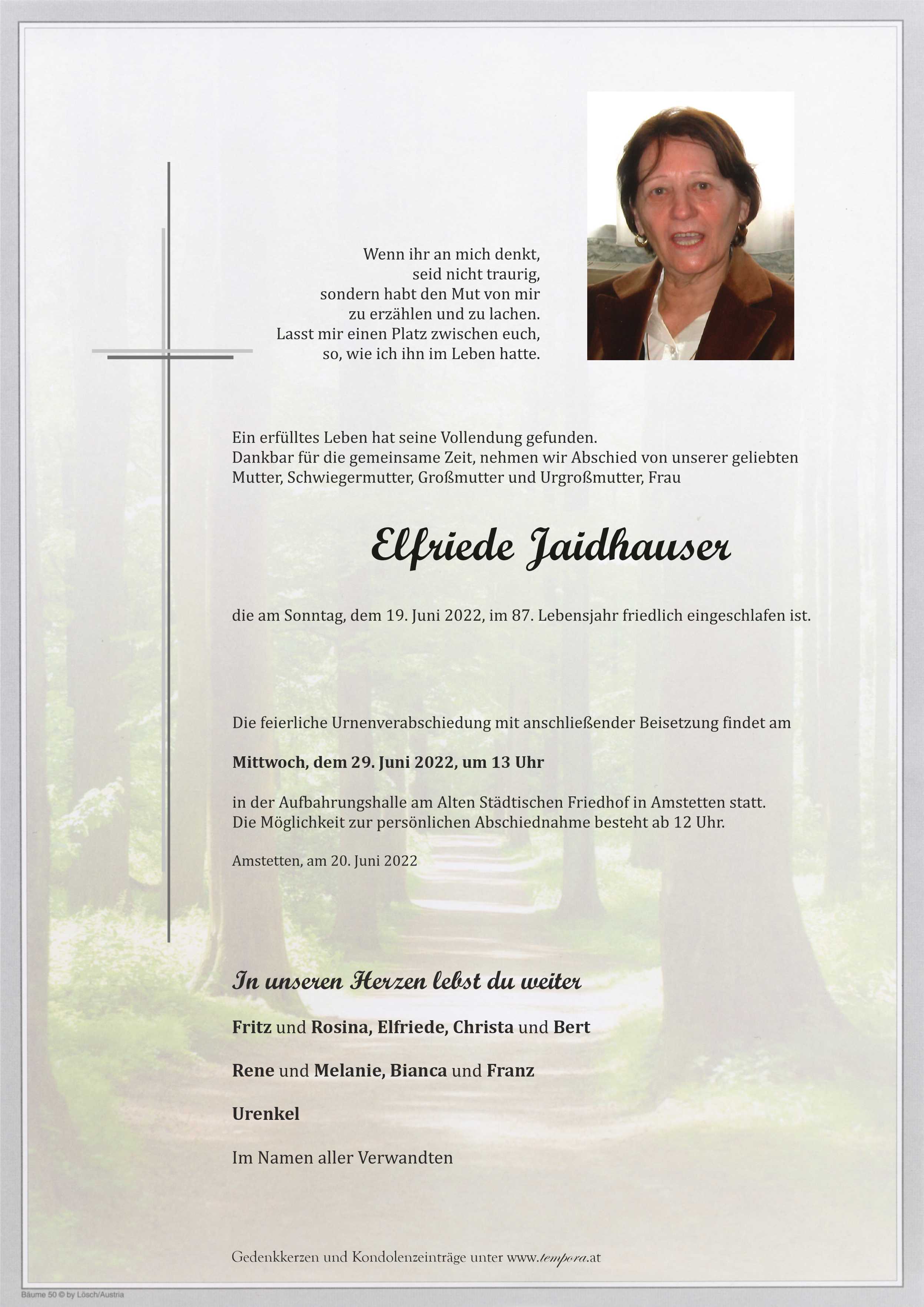 Parte Elfriede Jaidhauser