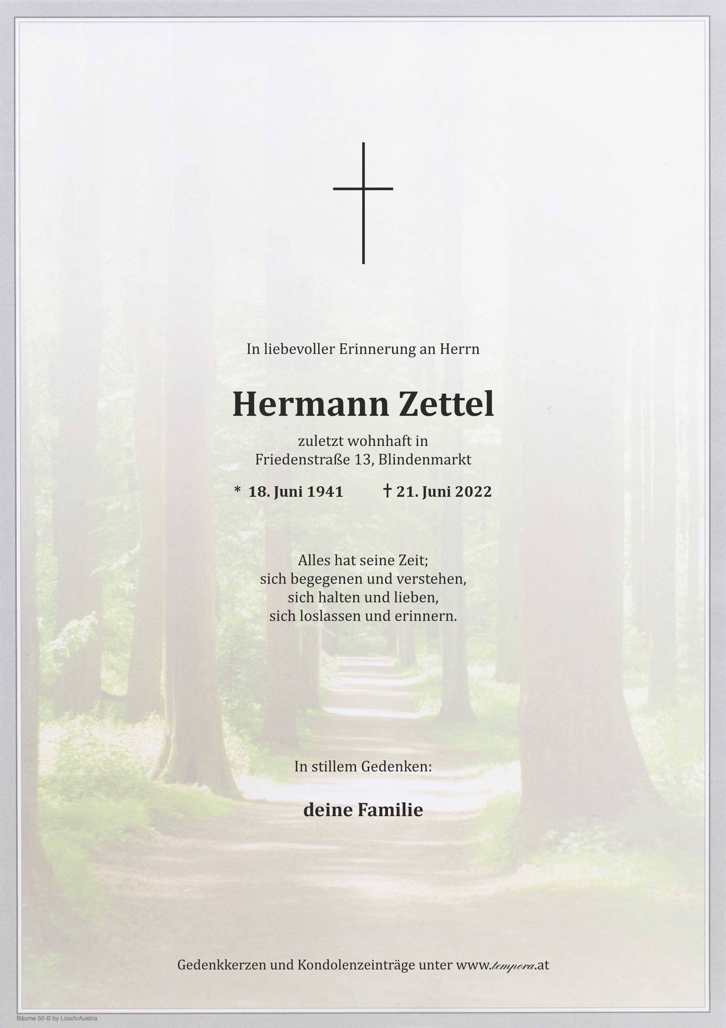 Parte Hermann Zettel