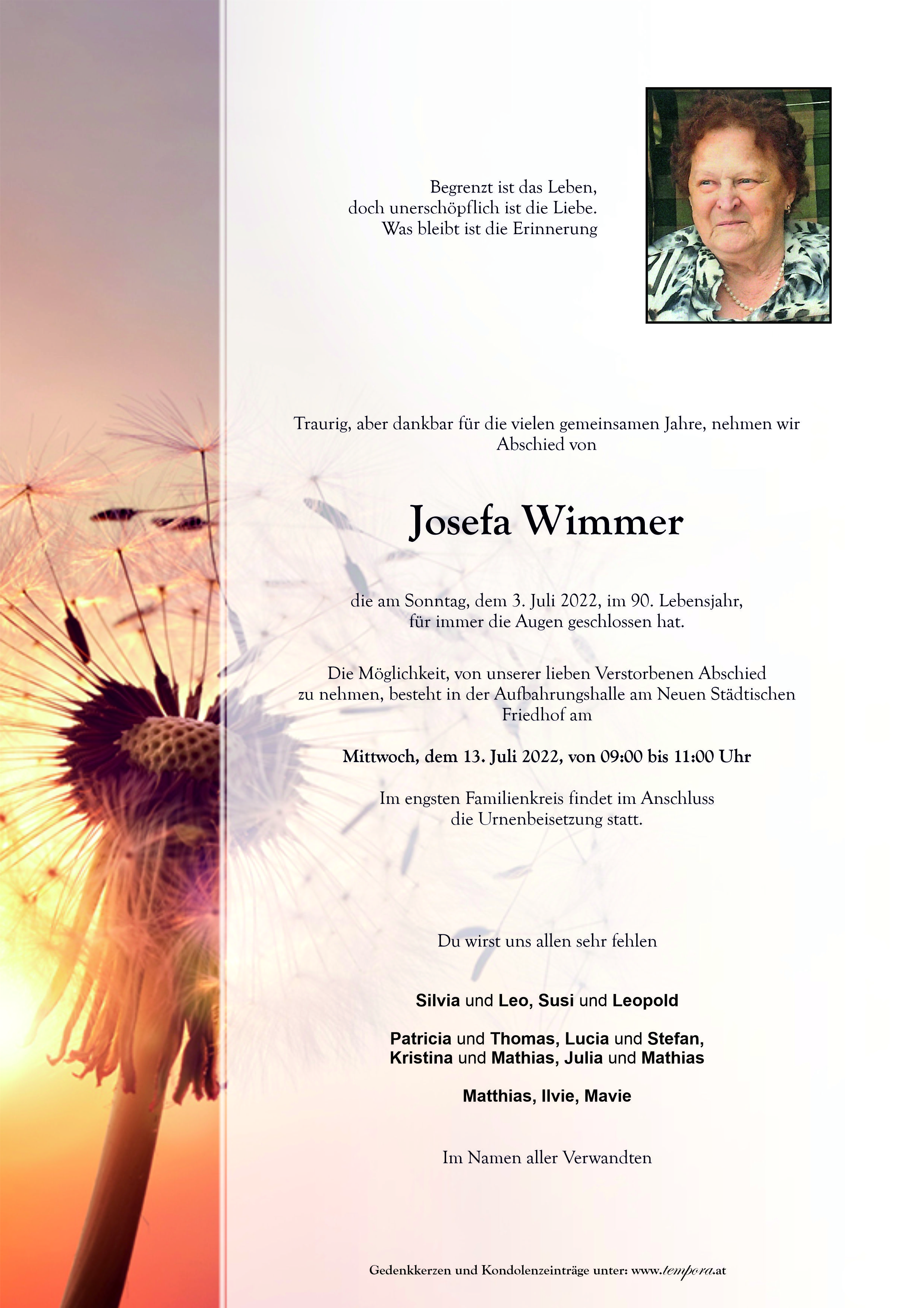 Parte Josefa Wimmer