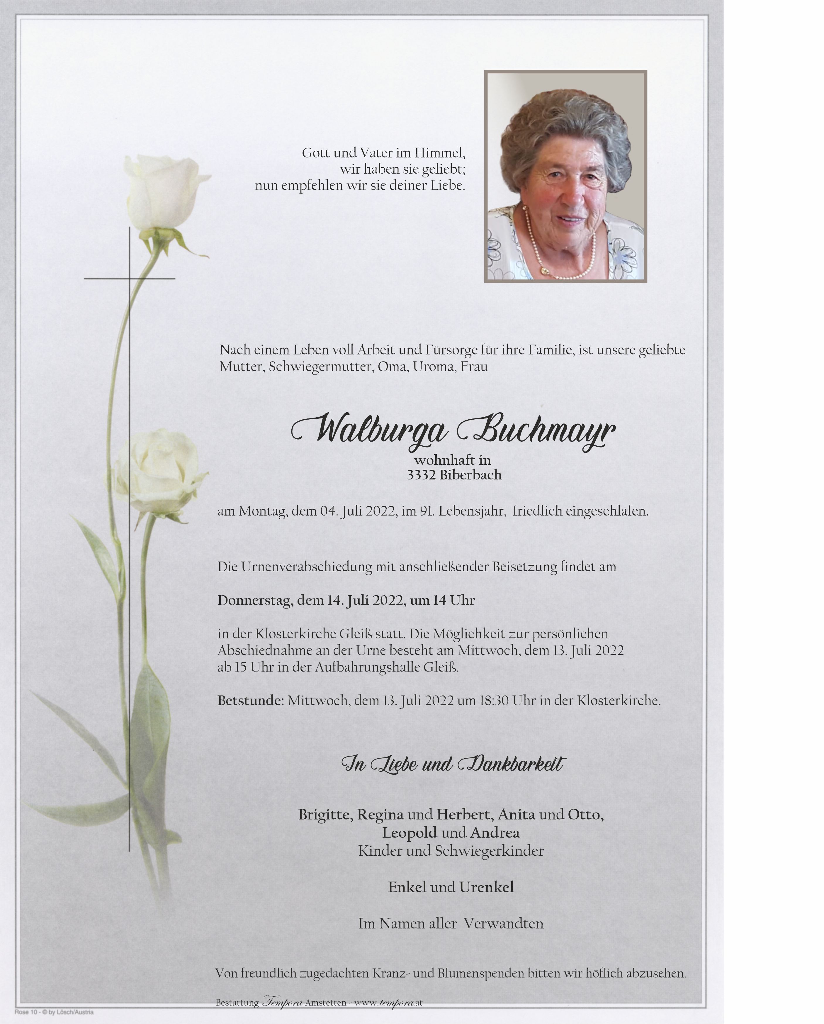 Parte Walburga Buchmayr