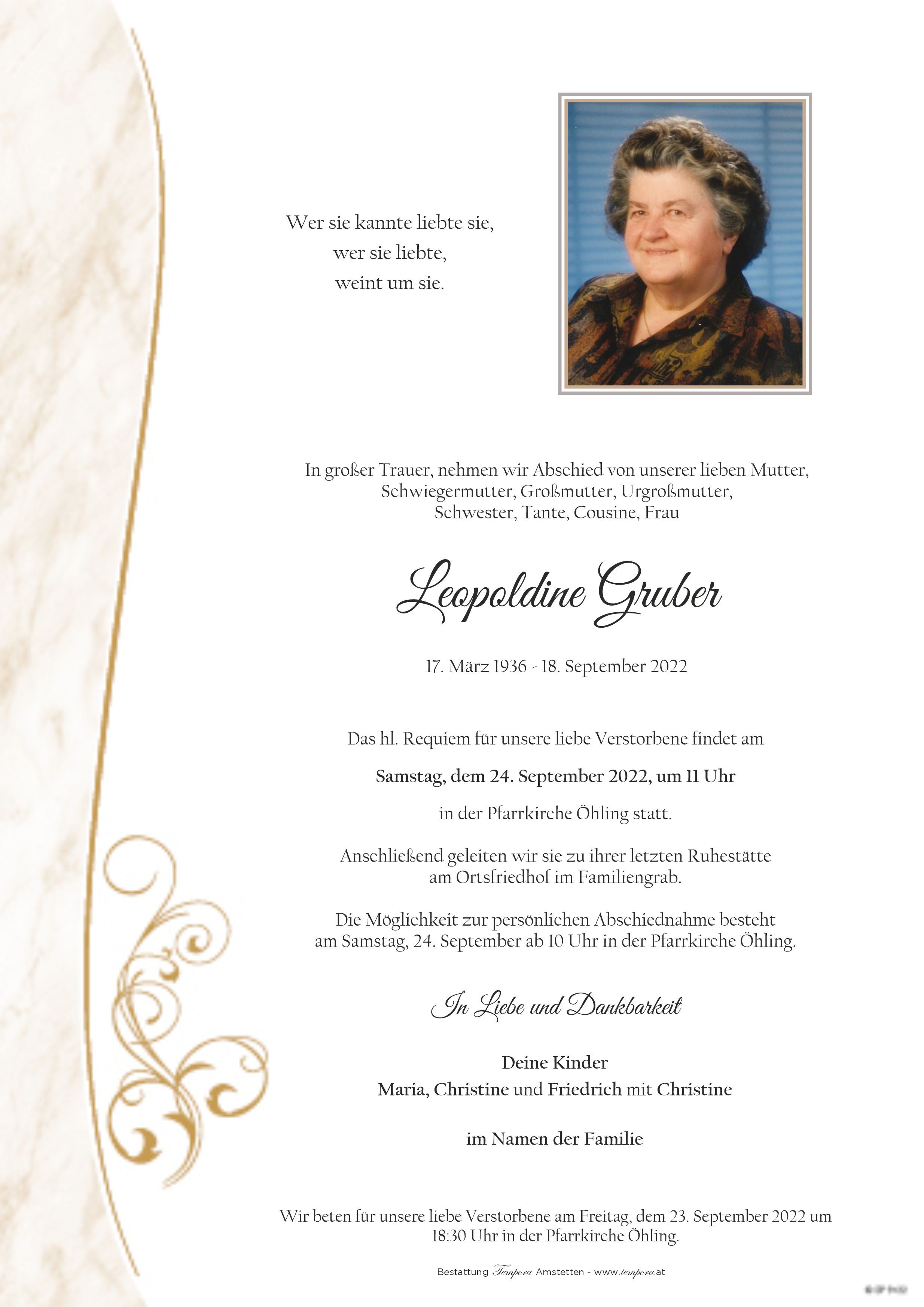 Parte Leopoldine Gruber