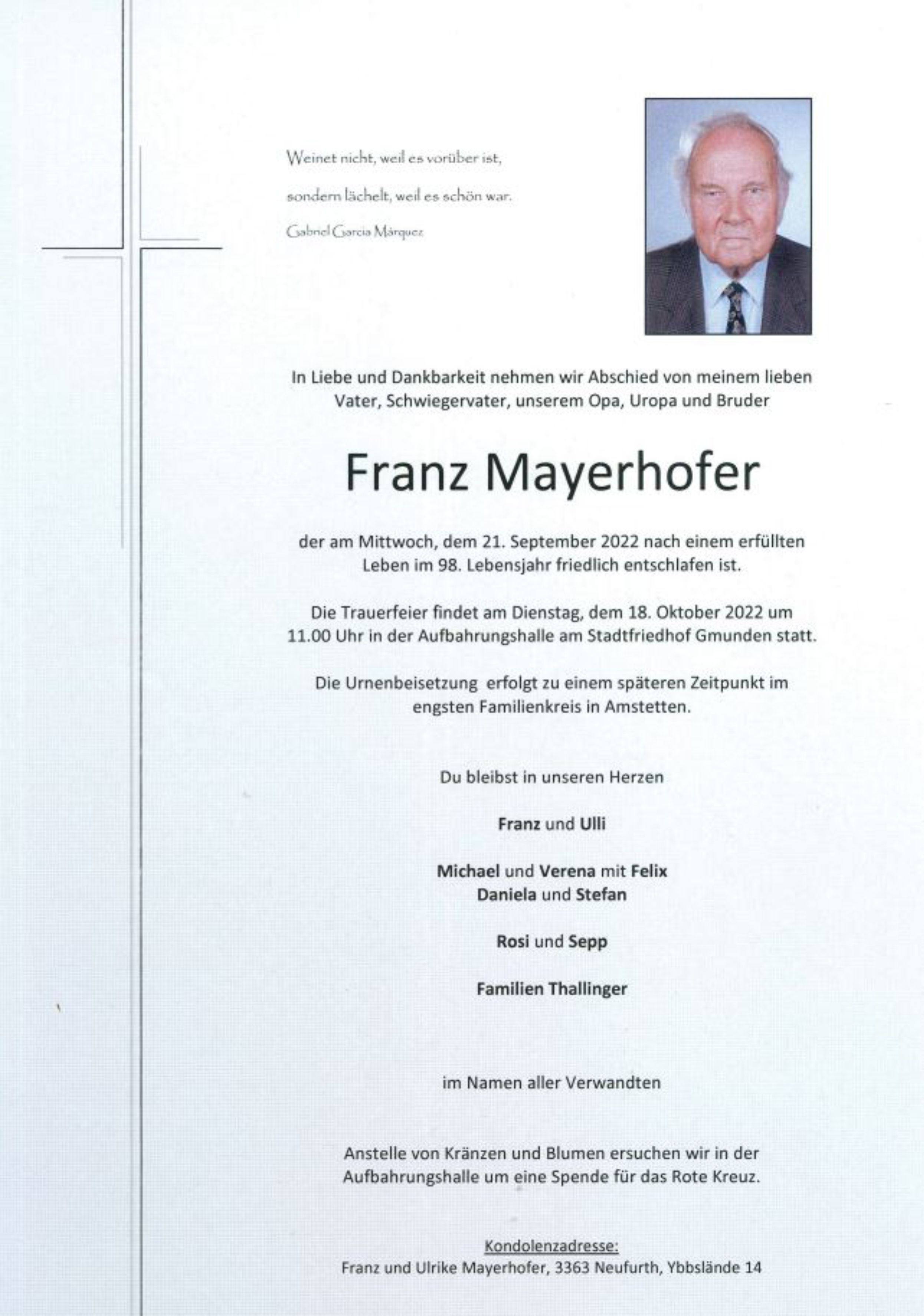 Parte Franz Mayerhofer