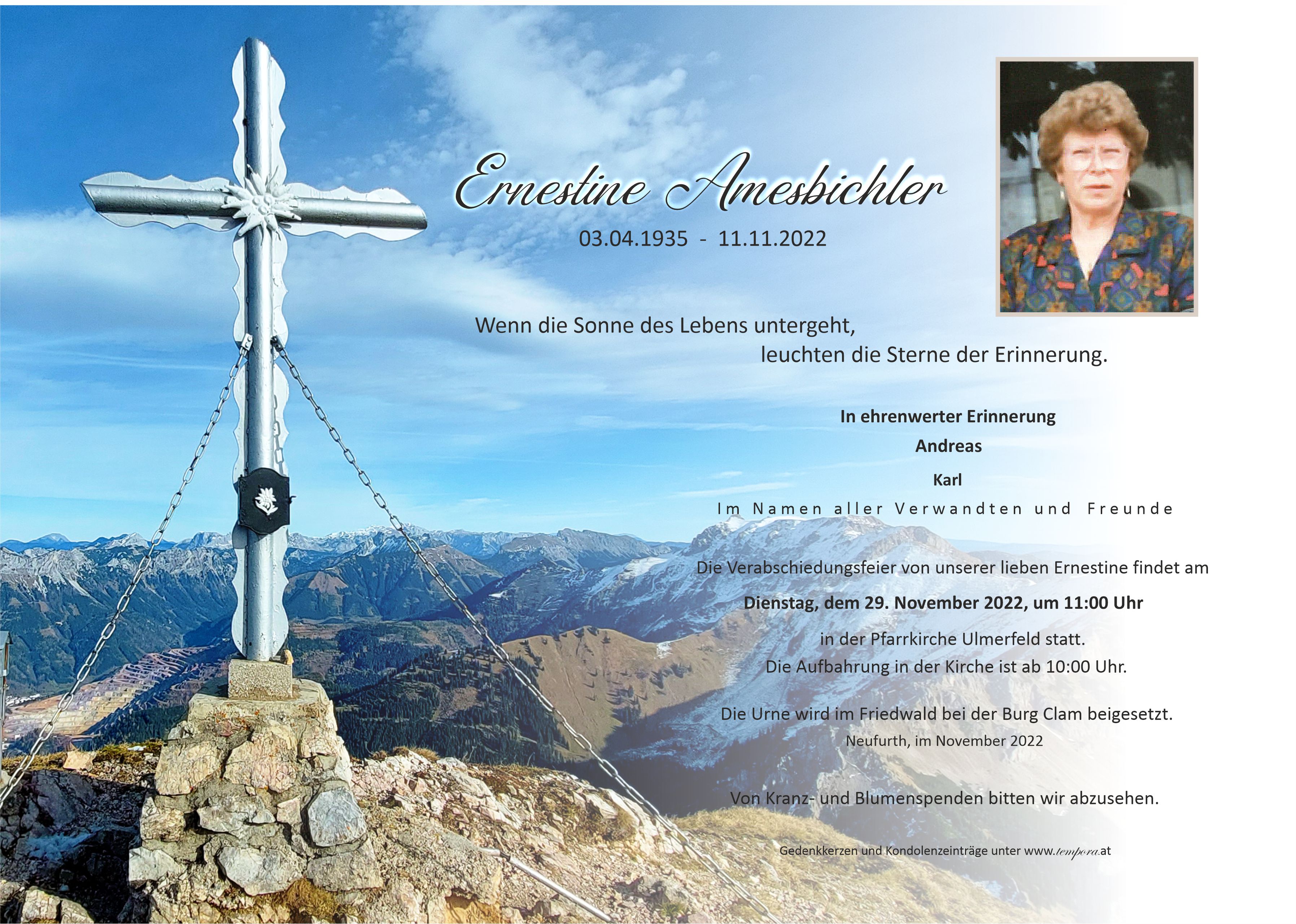 Parte Ernestine Amesbichler