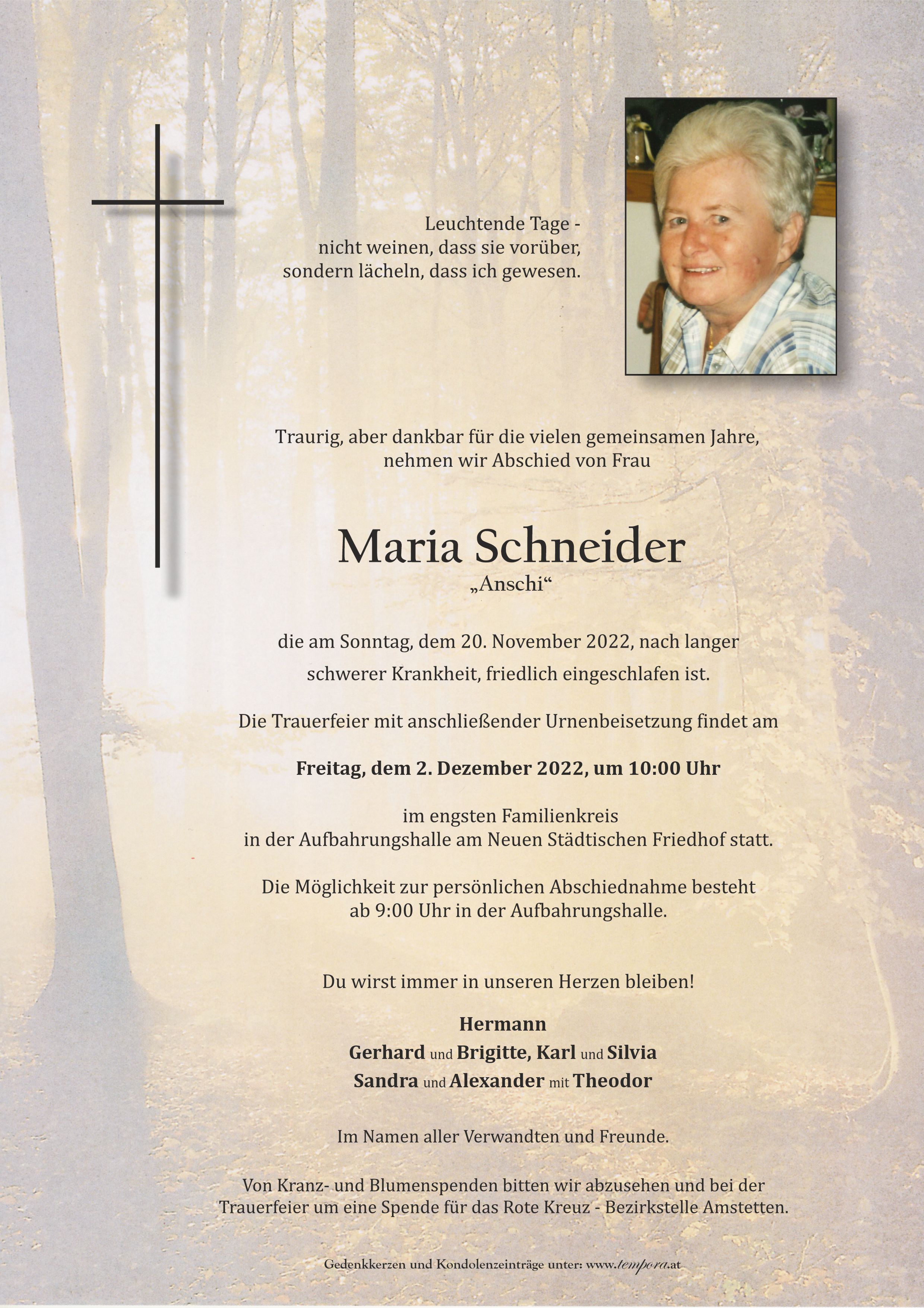 Parte Maria (Anschi) Schneider