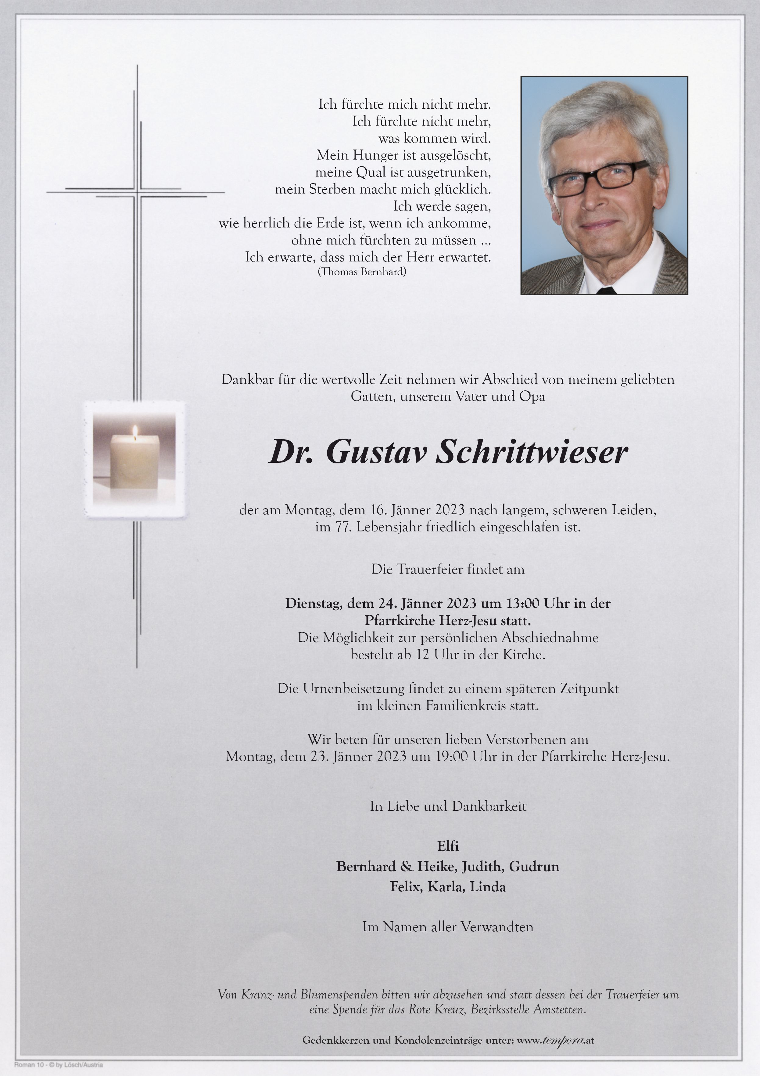 Parte Dr. Gustav Schrittwieser