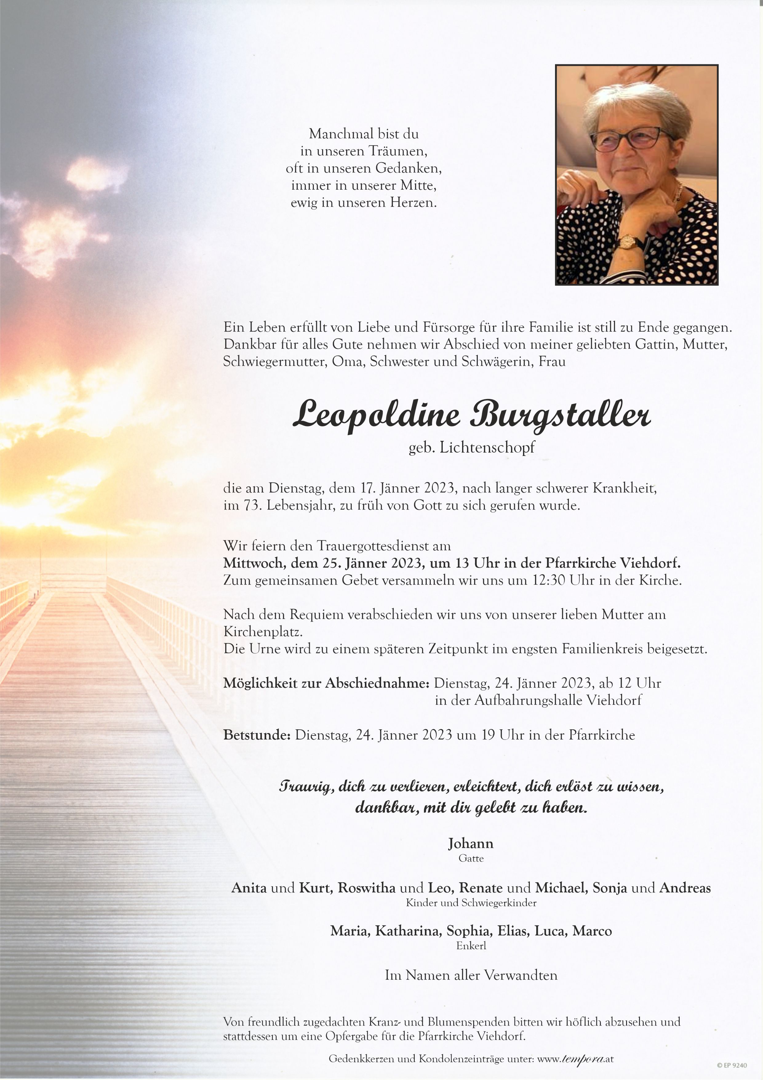 Parte Leopoldine Burgstaller