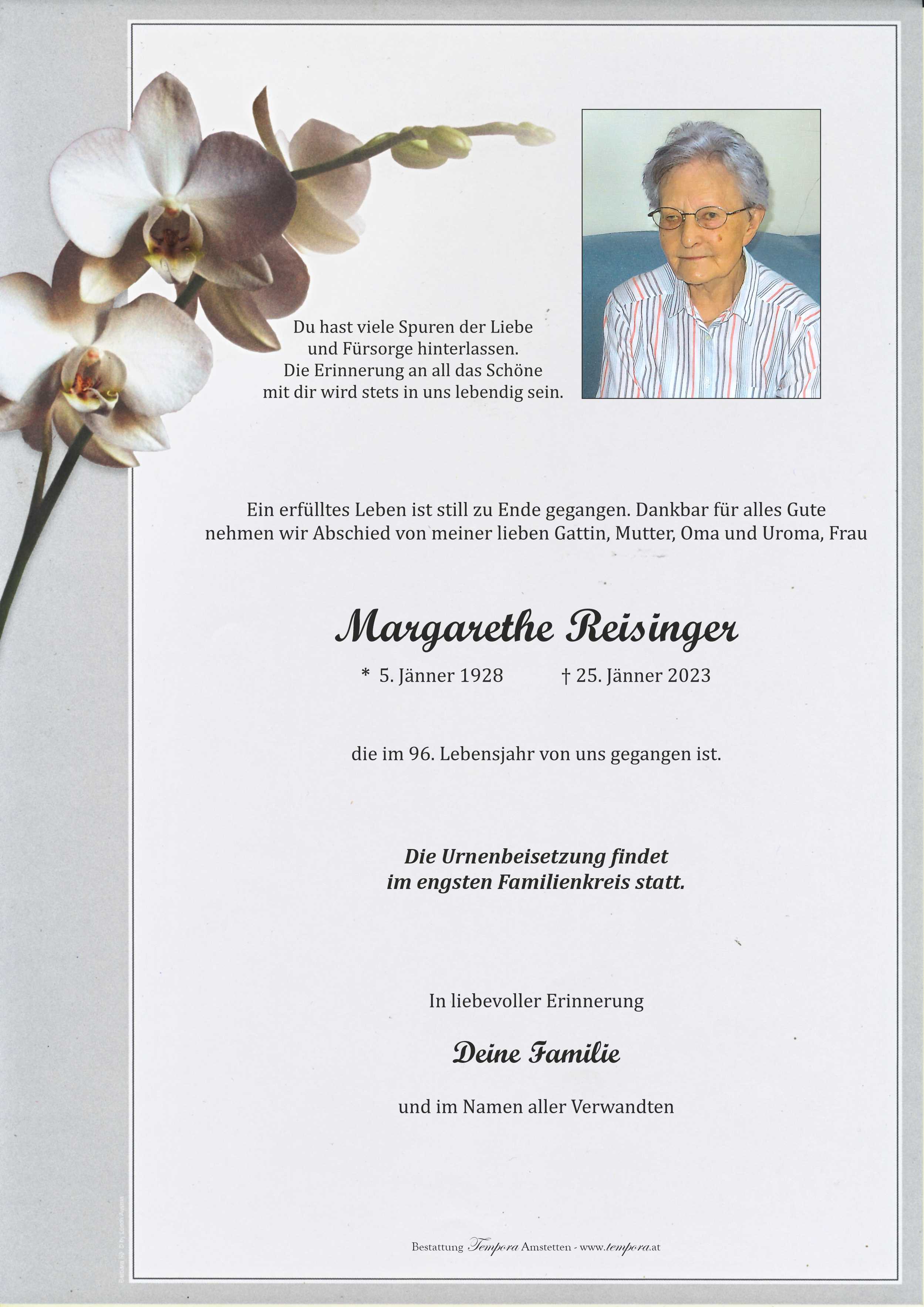 Parte Margarethe Reisinger