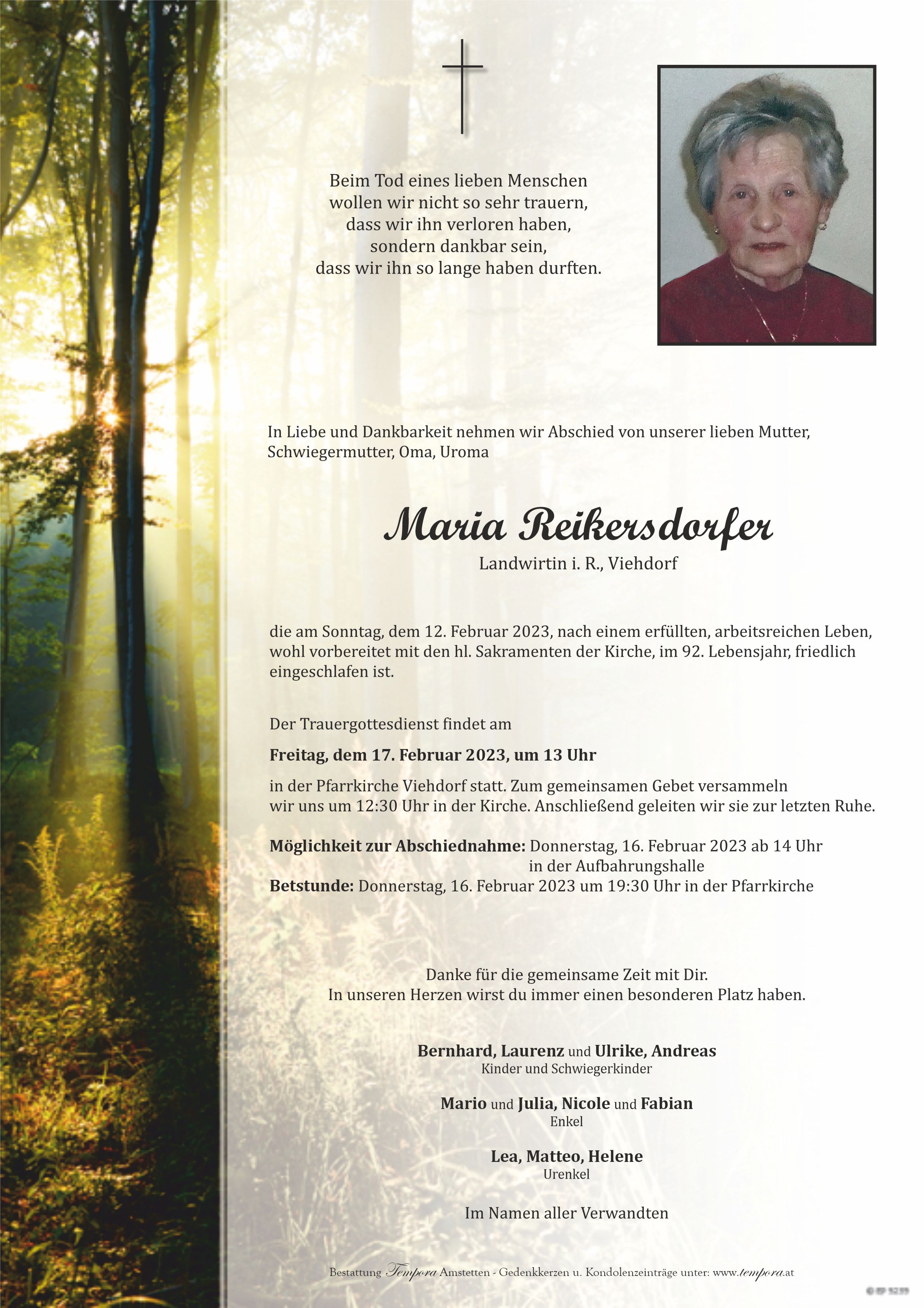 Parte Maria Reikersdorfer