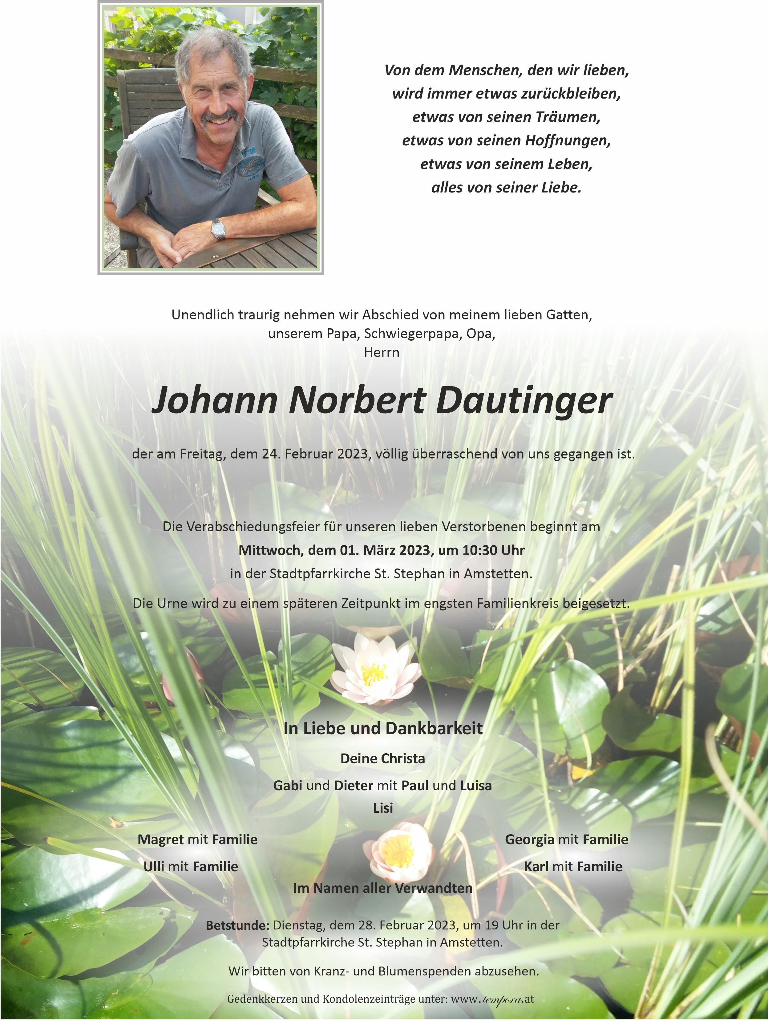 Parte Johann Norbert Dautinger