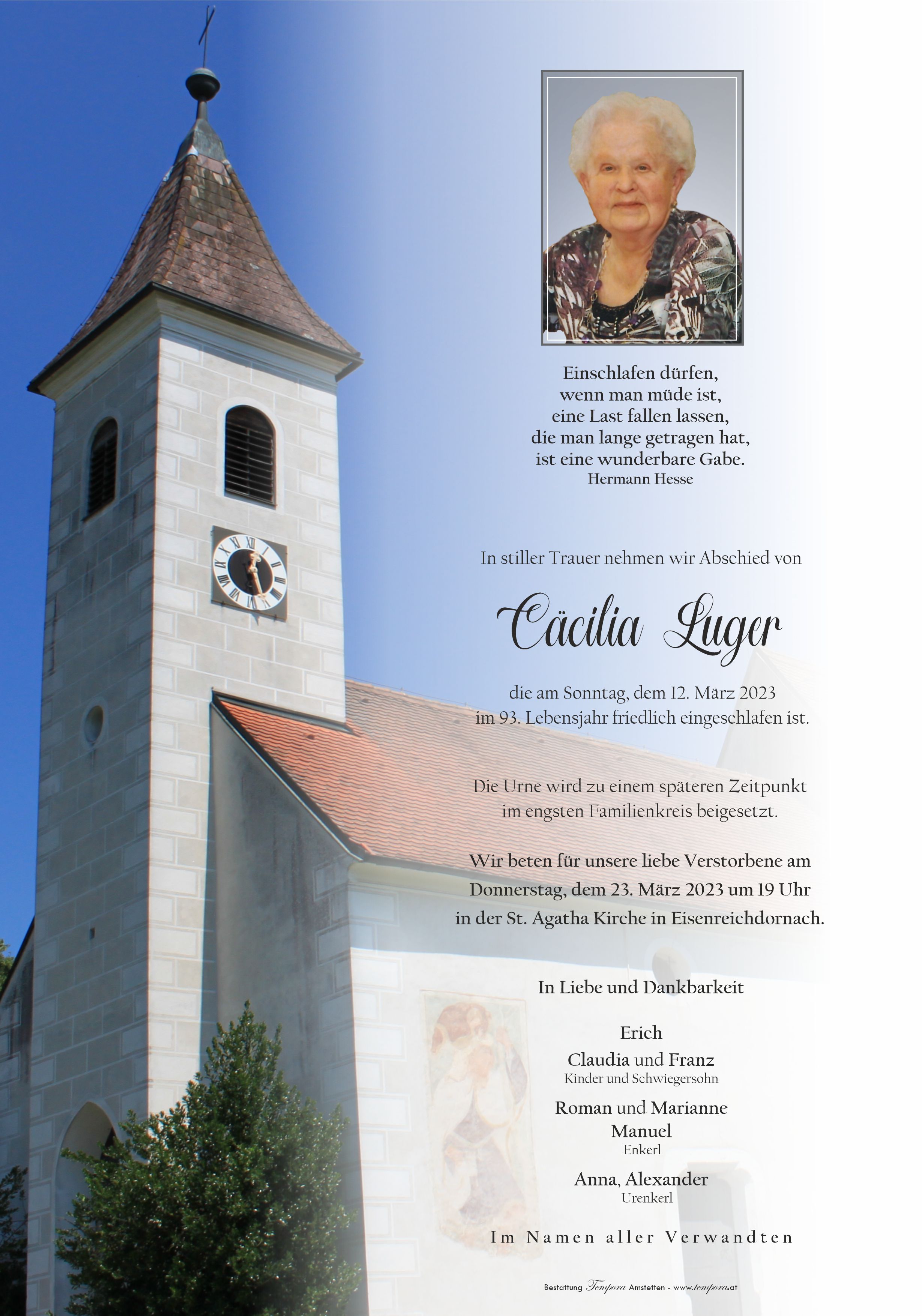 Parte Cäcilia Luger