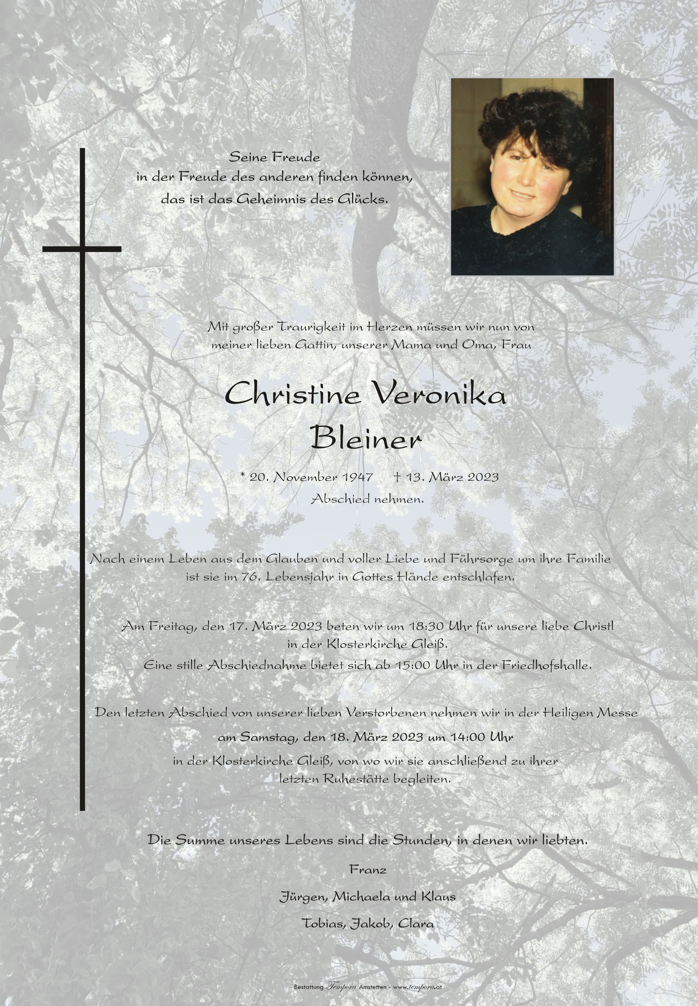 Parte Christine Veronika Bleiner