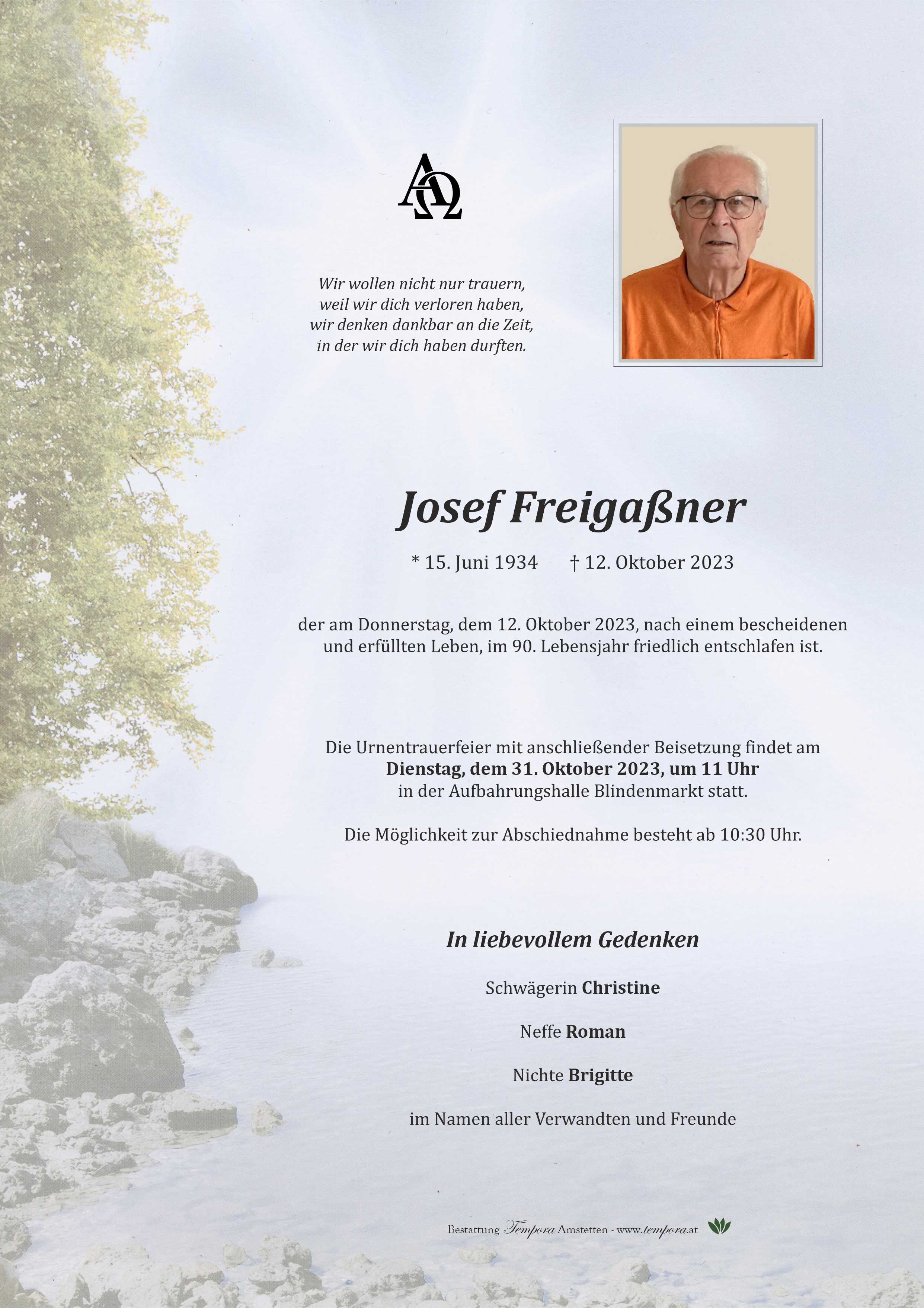 Parte Josef Freigaßner