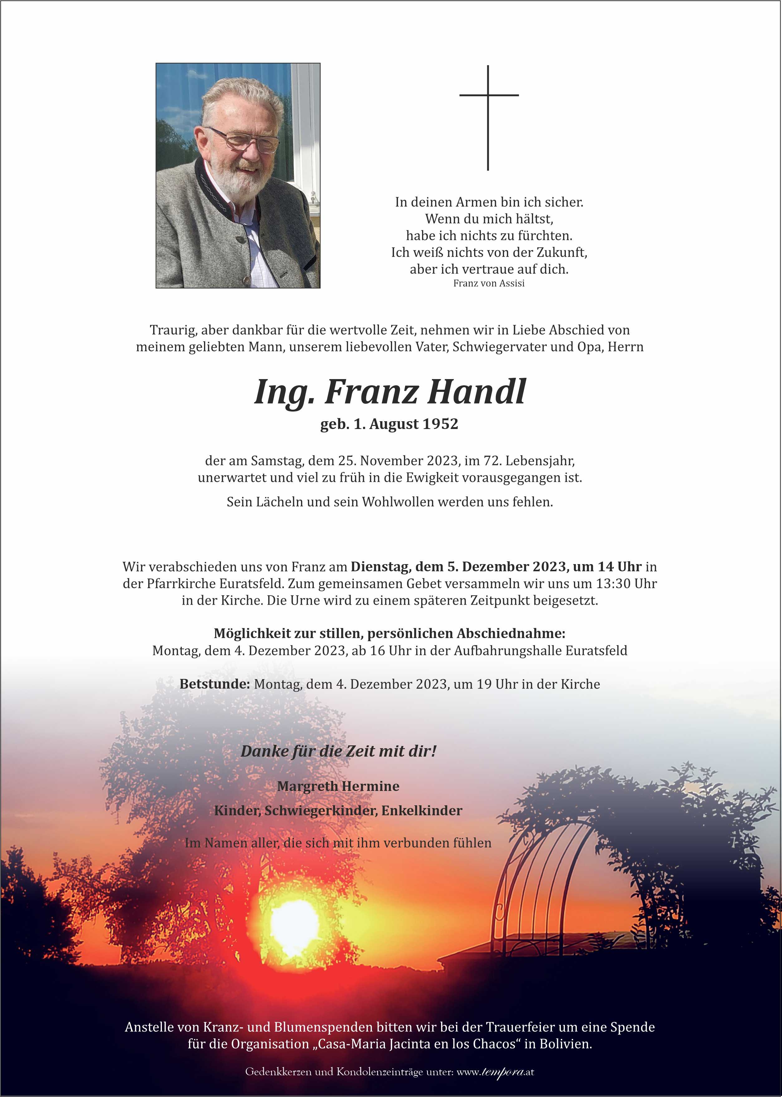 Parte Ing. Franz Handl