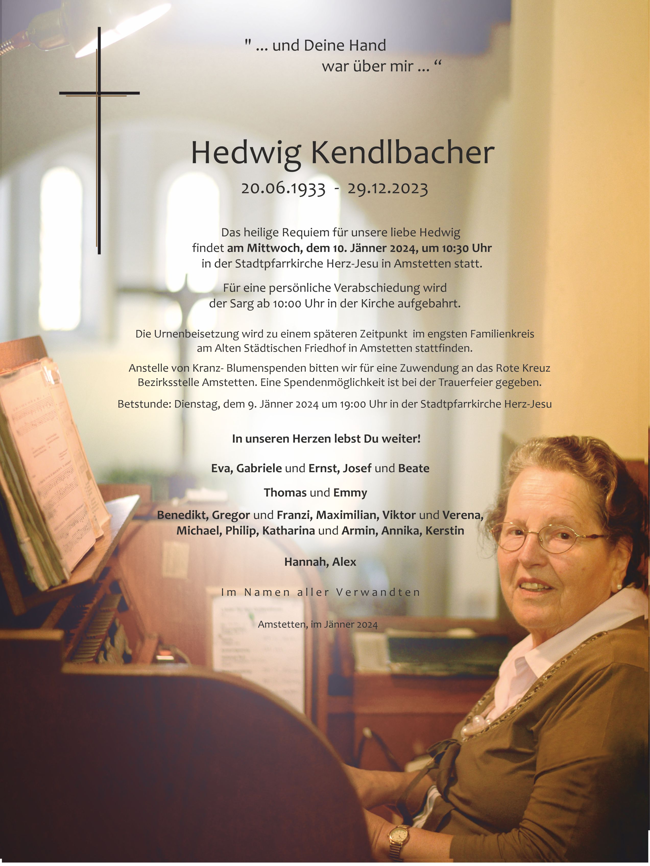 Parte Hedwig Kendlbacher