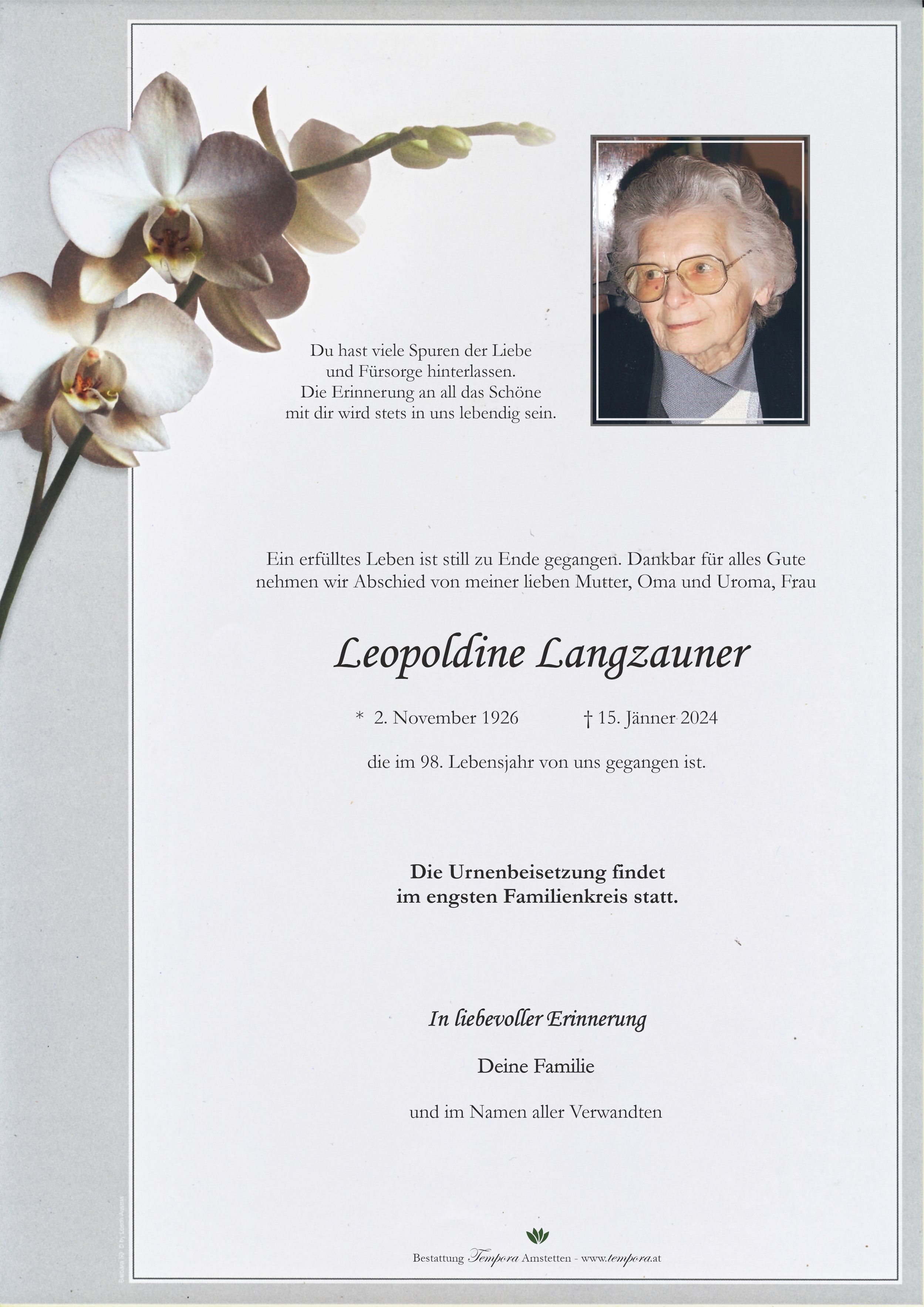 Parte Leopoldine Langzauner