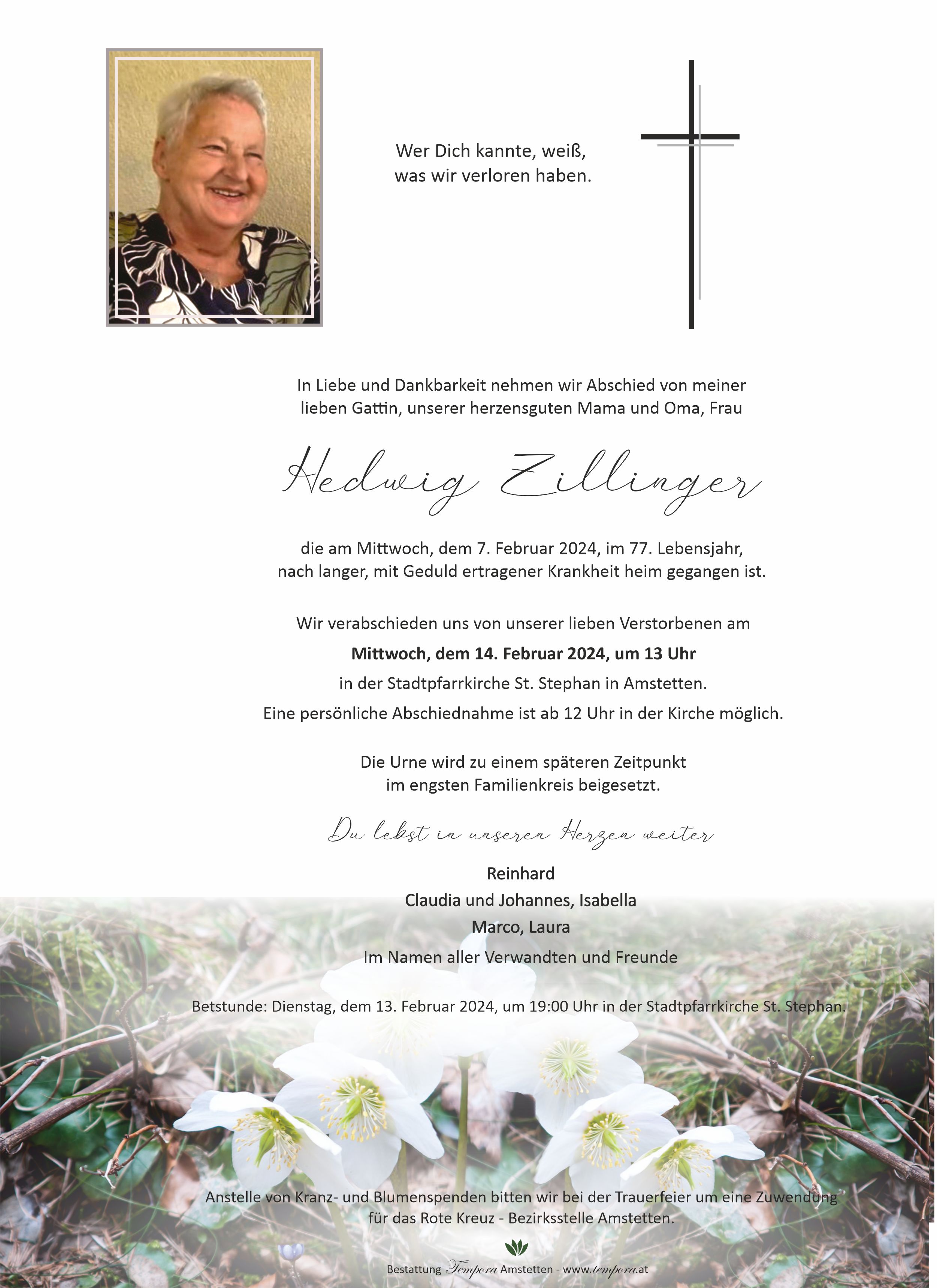 Parte Hedwig Zillinger