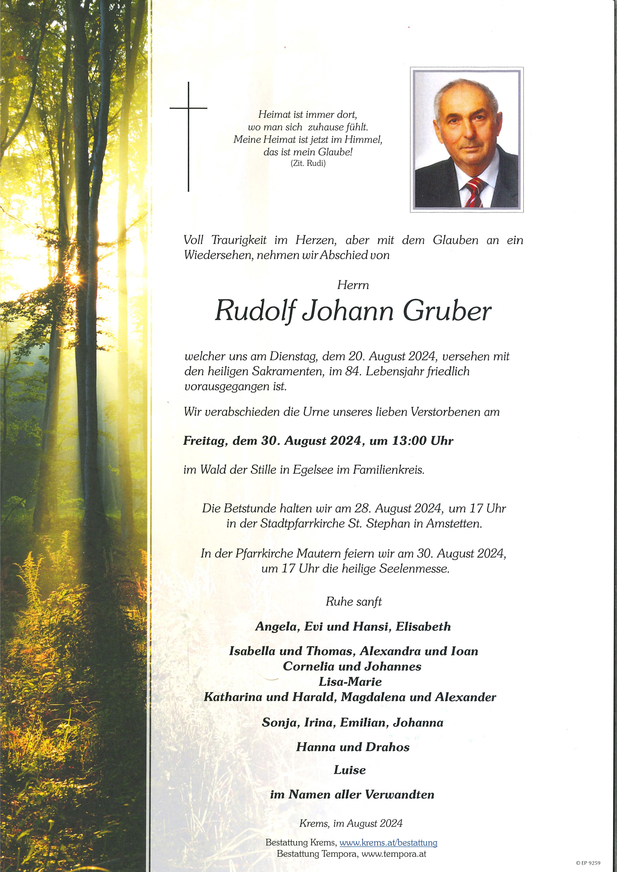 Parte Rudolf Johann Gruber