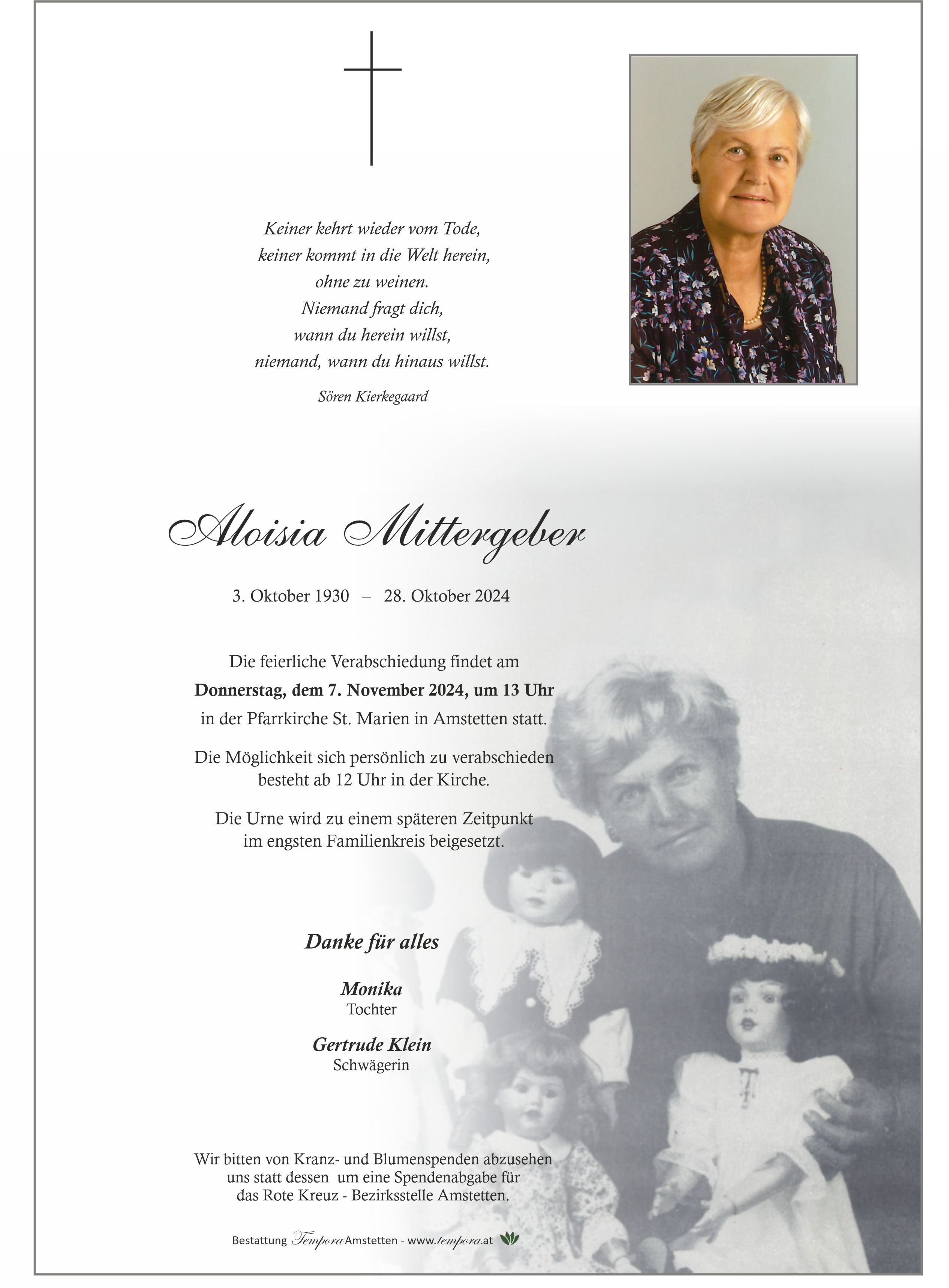 Parte Aloisia Mittergeber