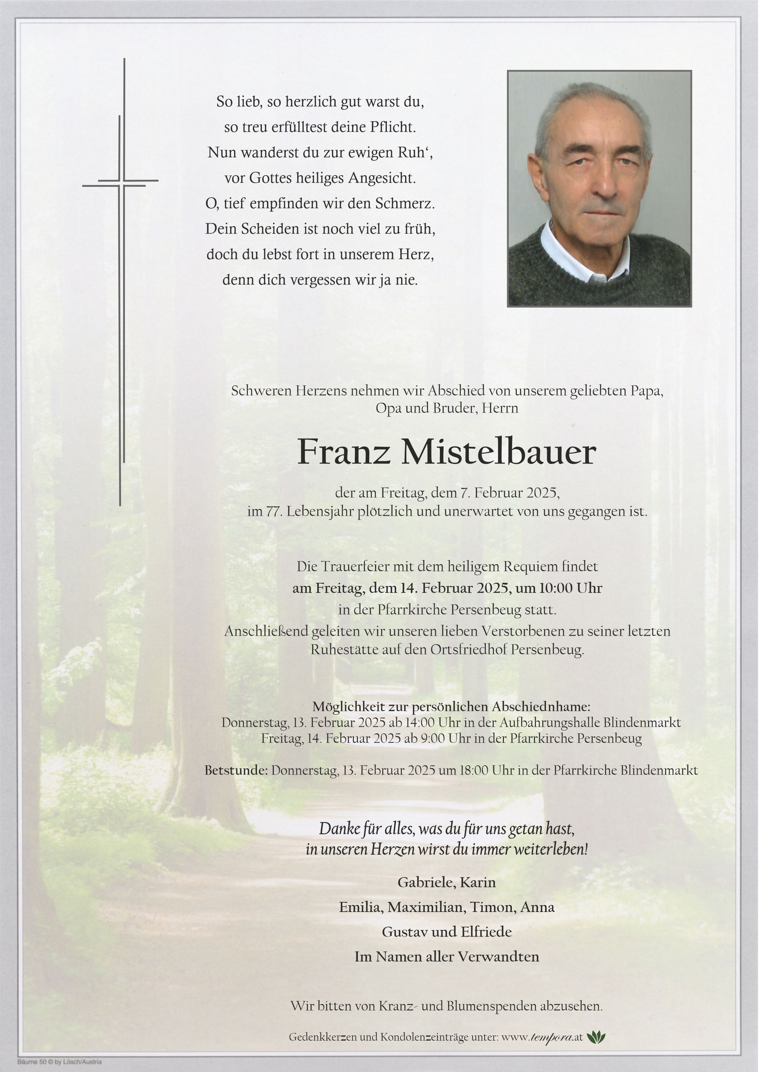 Parte Franz Mistelbauer