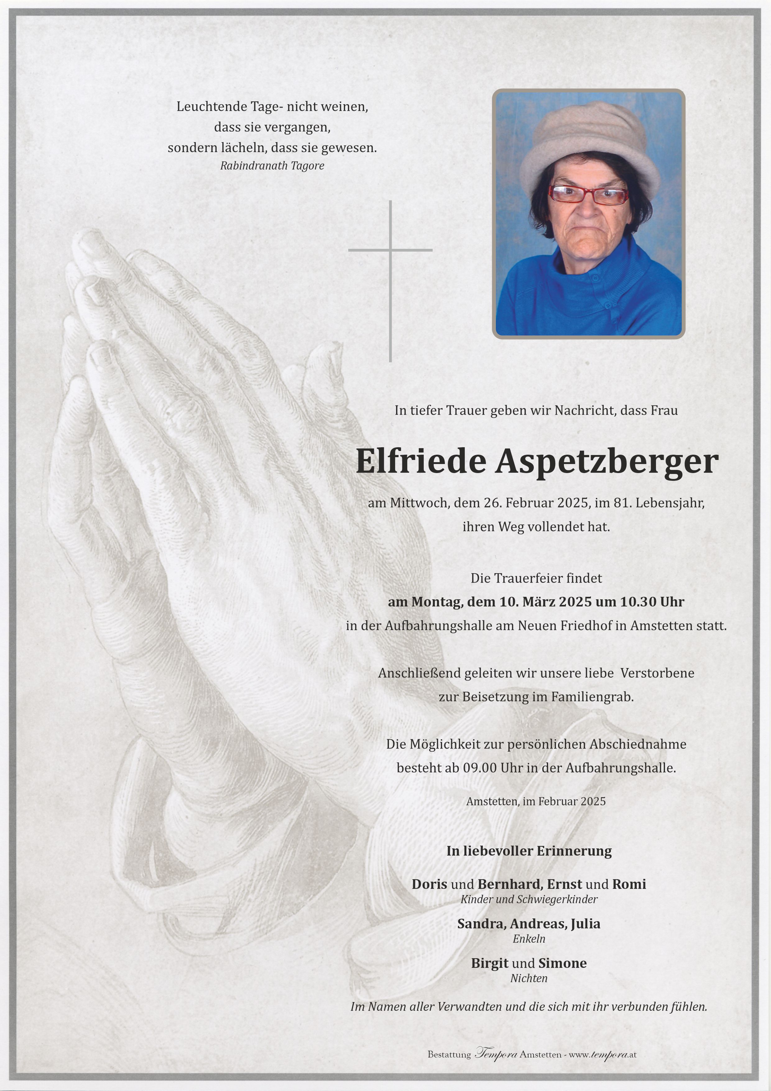 Parte Elfriede Aspetzberger
