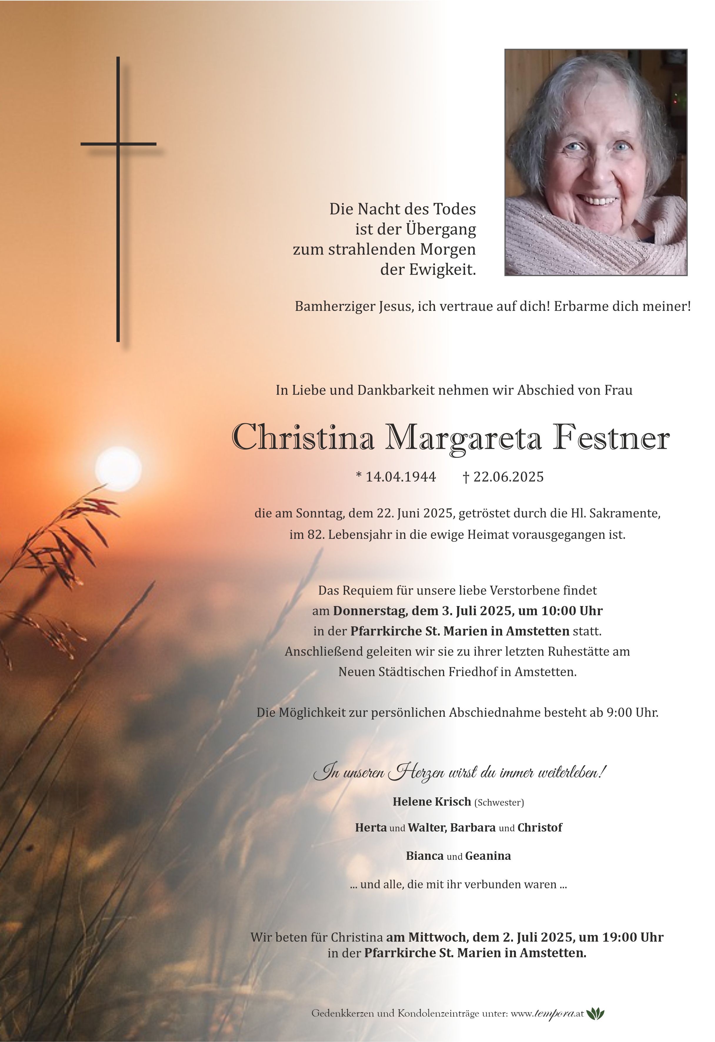Parte Christina Margareta Festner