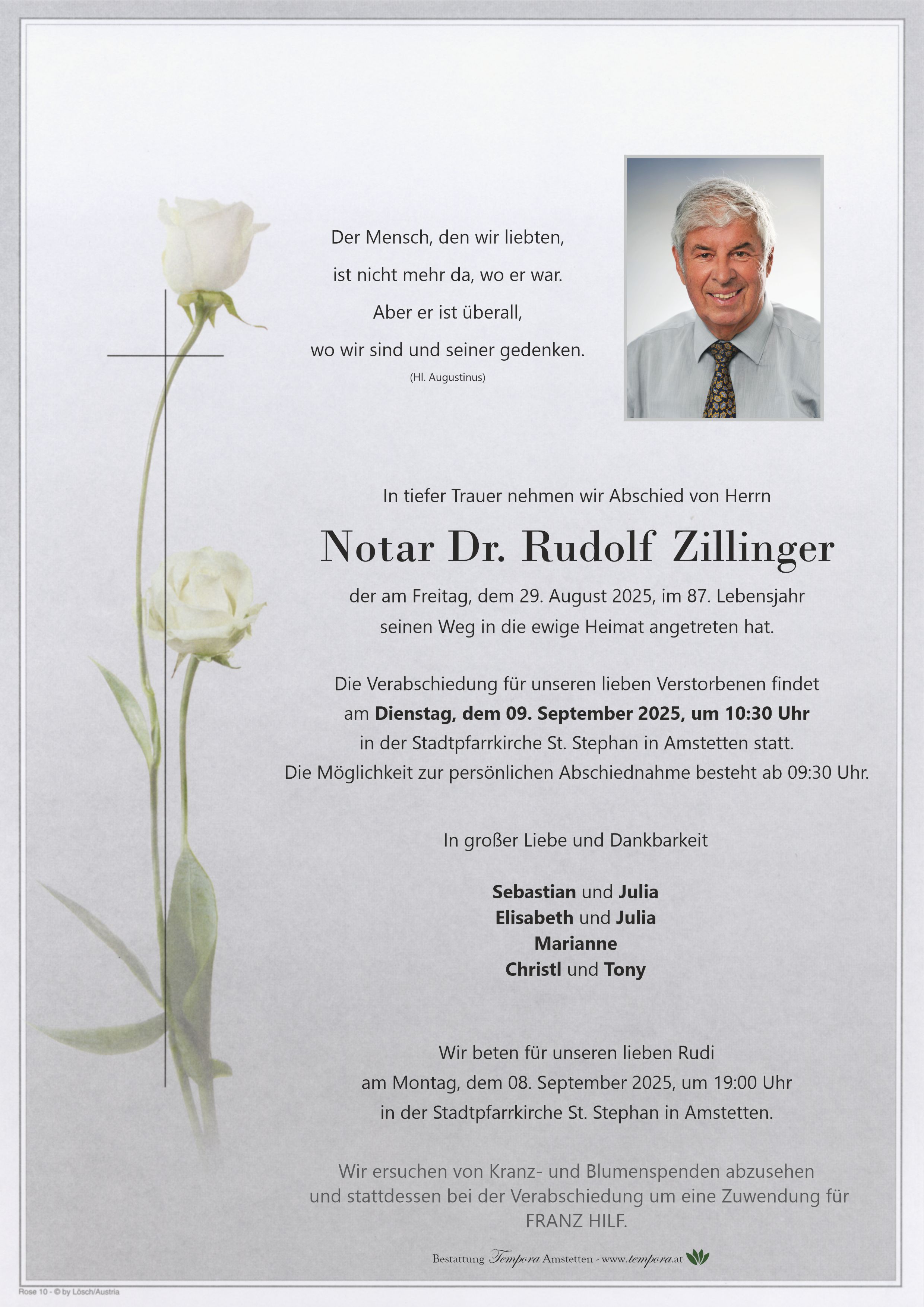 Parte Dr. Rudolf Zillinger