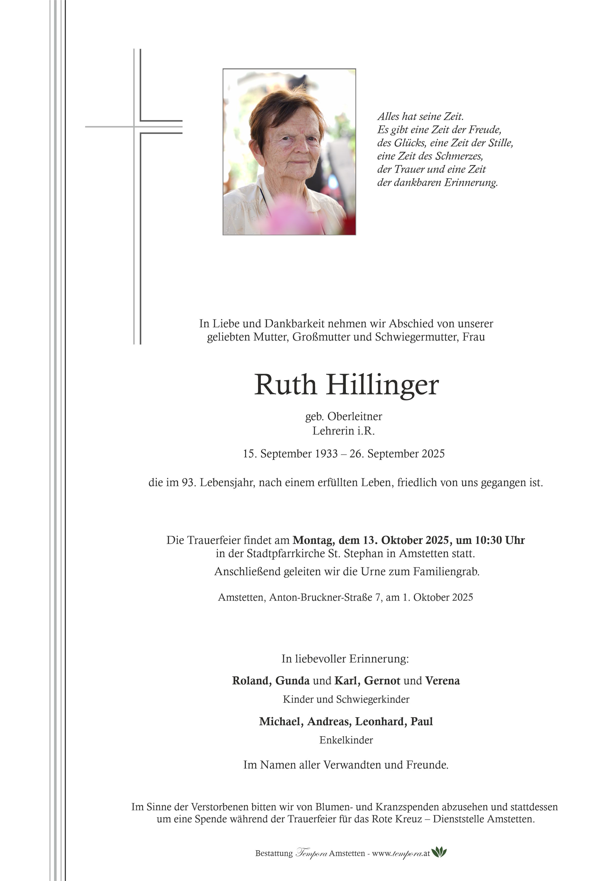 Parte Ruth Hillinger