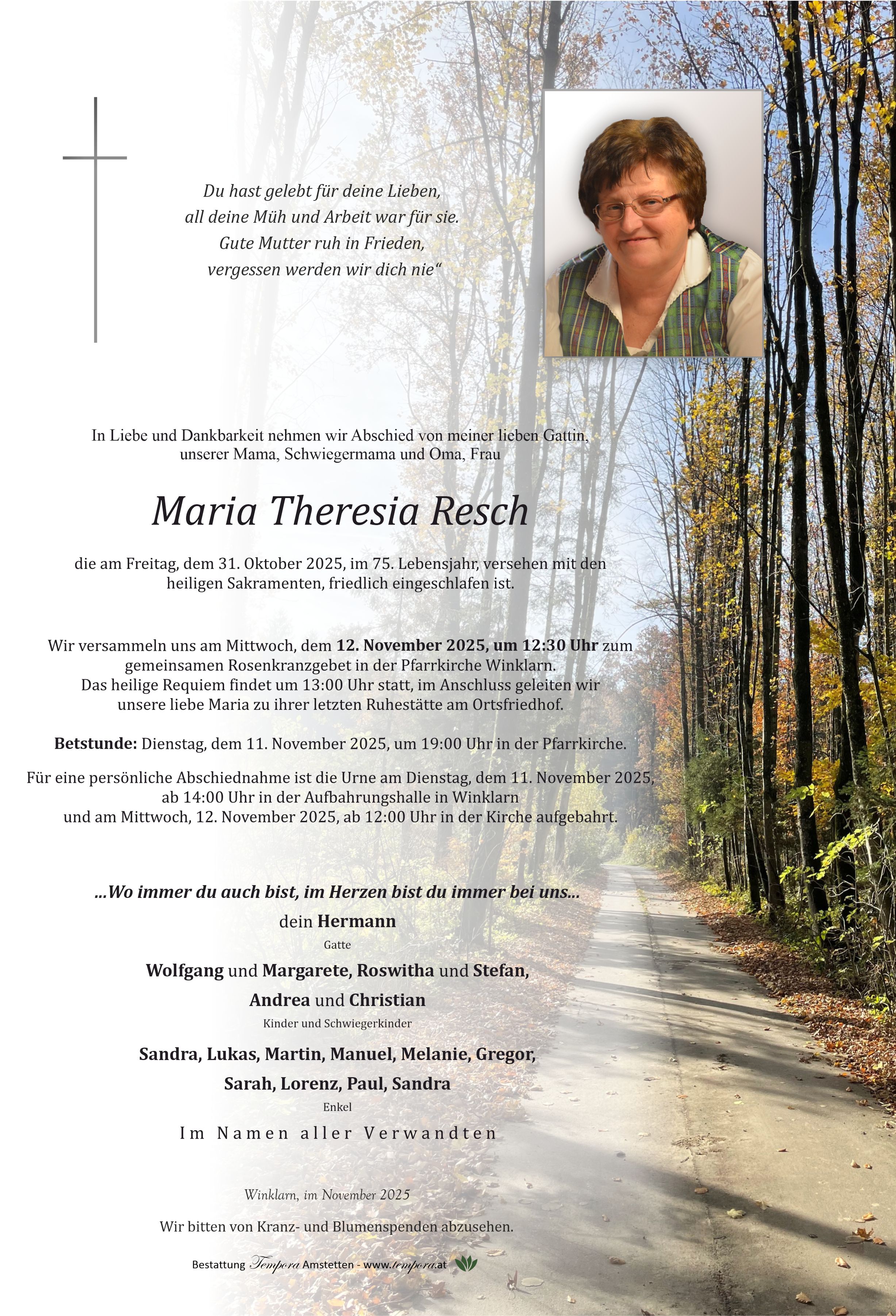 Parte Maria Theresia Resch