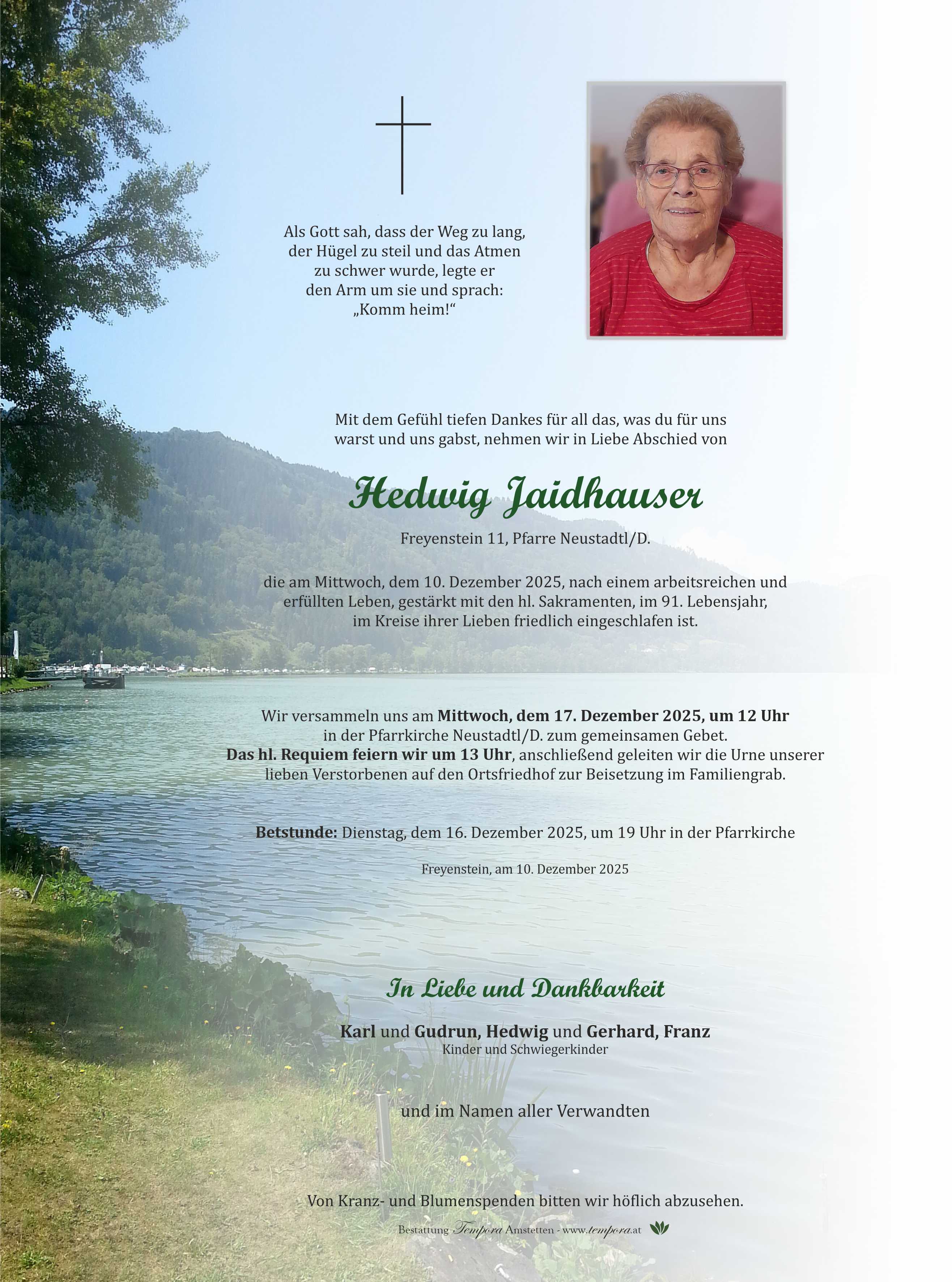 Parte Hedwig Jaidhauser